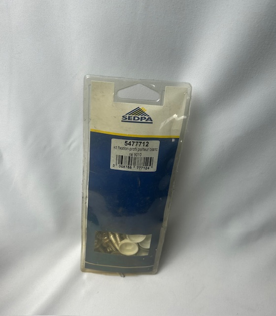 Kit de 40 fixations pour profil porteur 16/32 mm blanc ral 9010, L.0.22 m - Photo 2