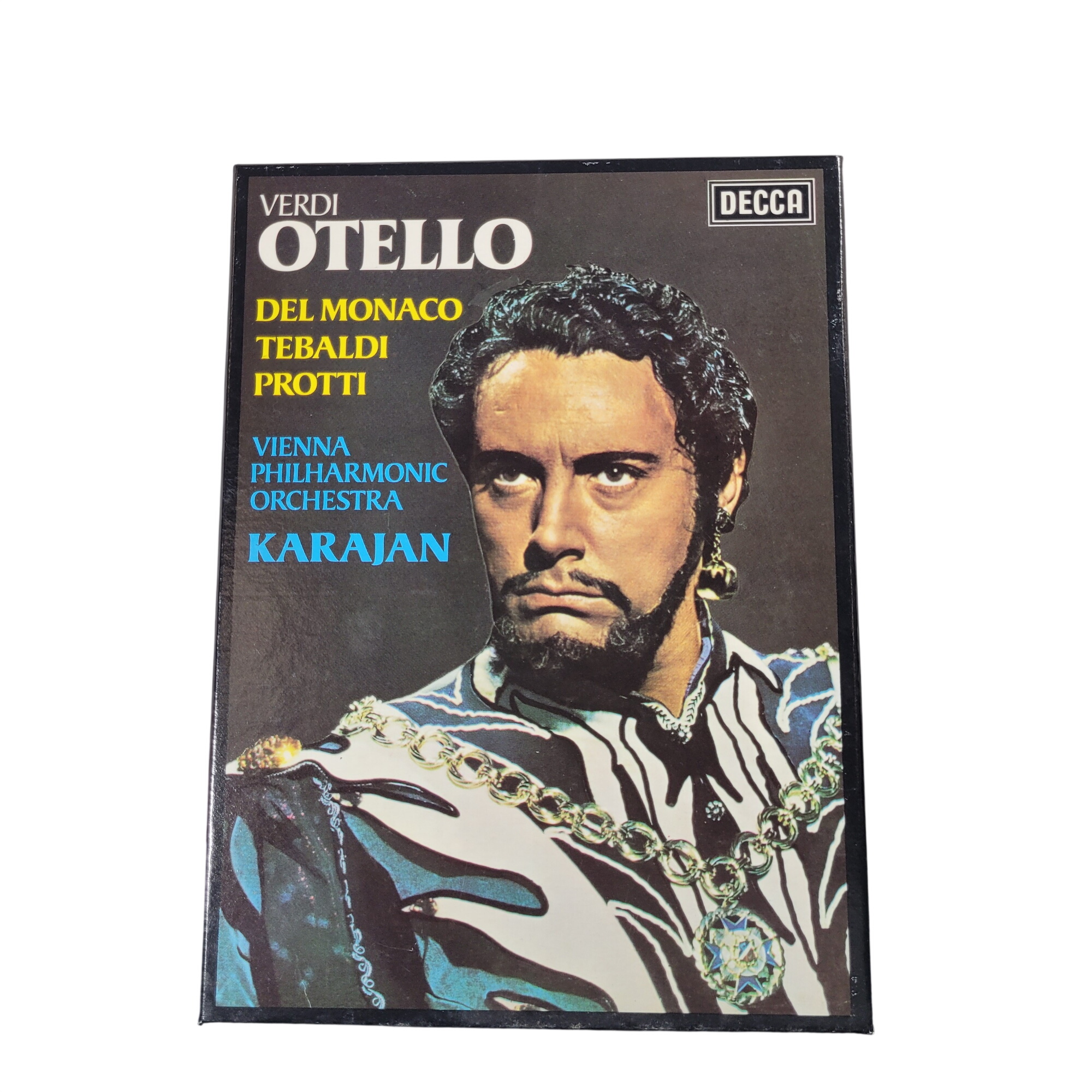 Coffret 2 cassettes : Verdi "Otello" par Herbert von Karajan Très bon état -  reconditionné disponible sur Label Emmaüs