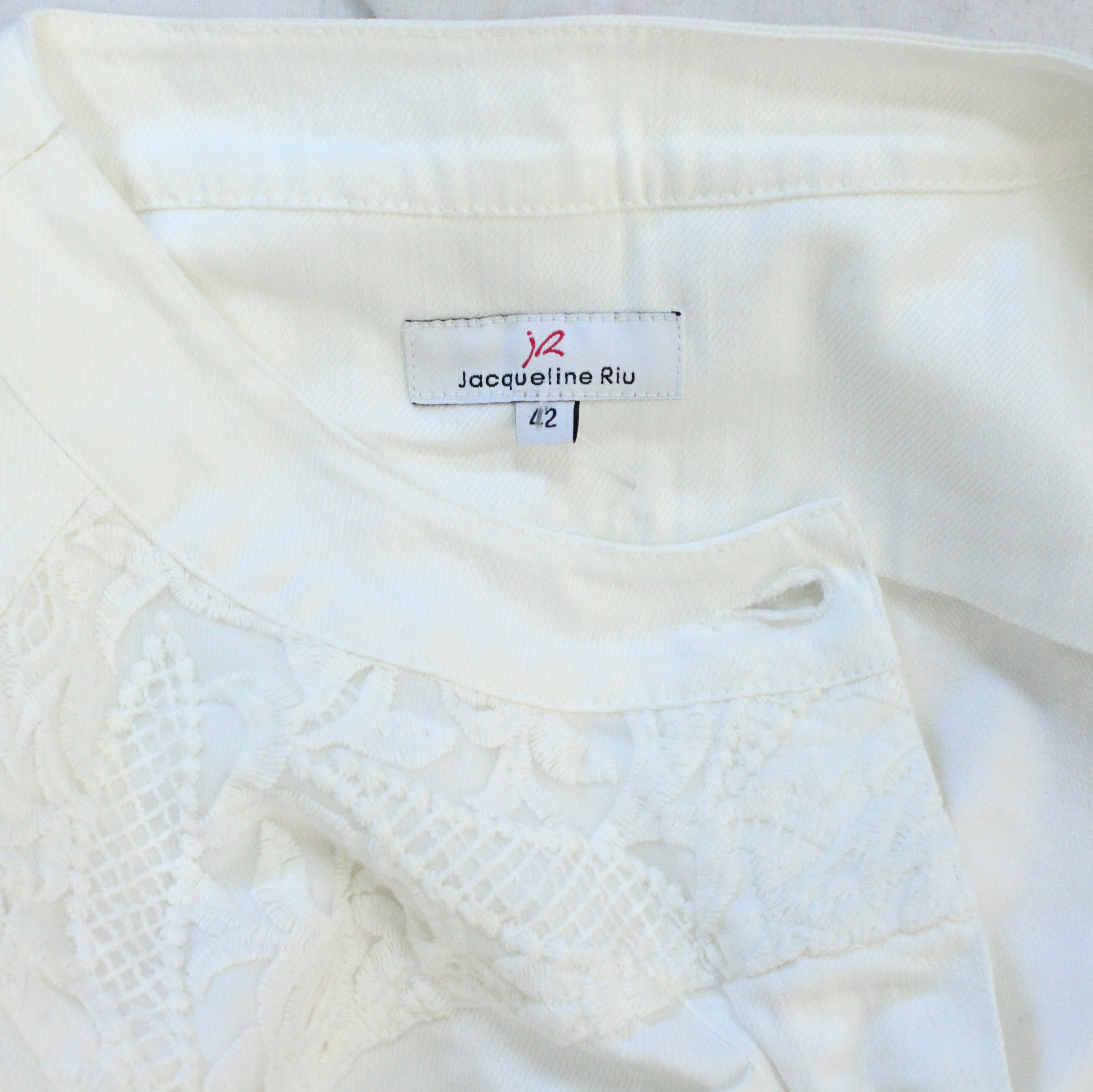 Veste Jean's Femme Blanc JAQUELINE RIU Taille 42 - Photo 6