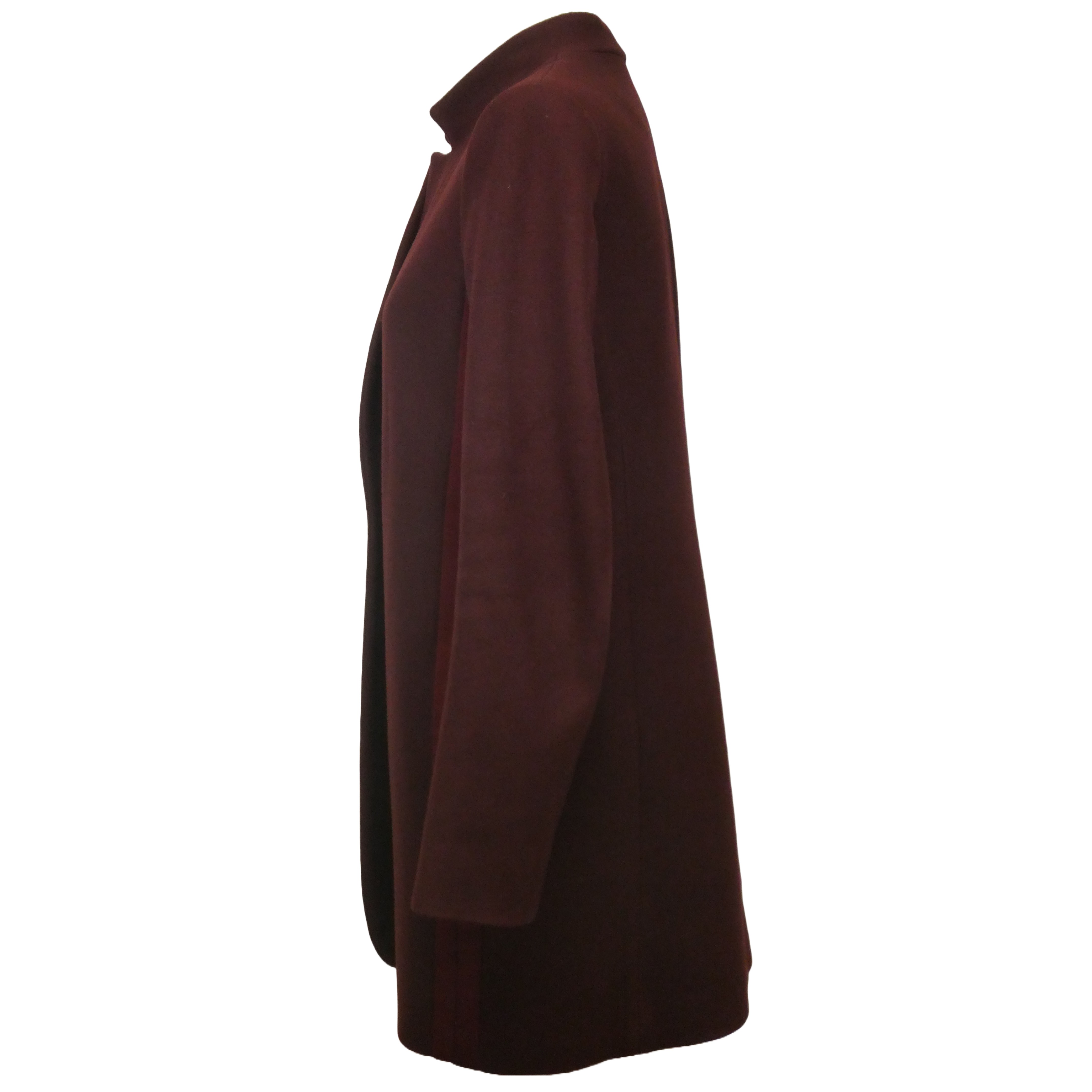 Maje Manteaux bordeaux en laine vierge - taille 40 - Photo 4