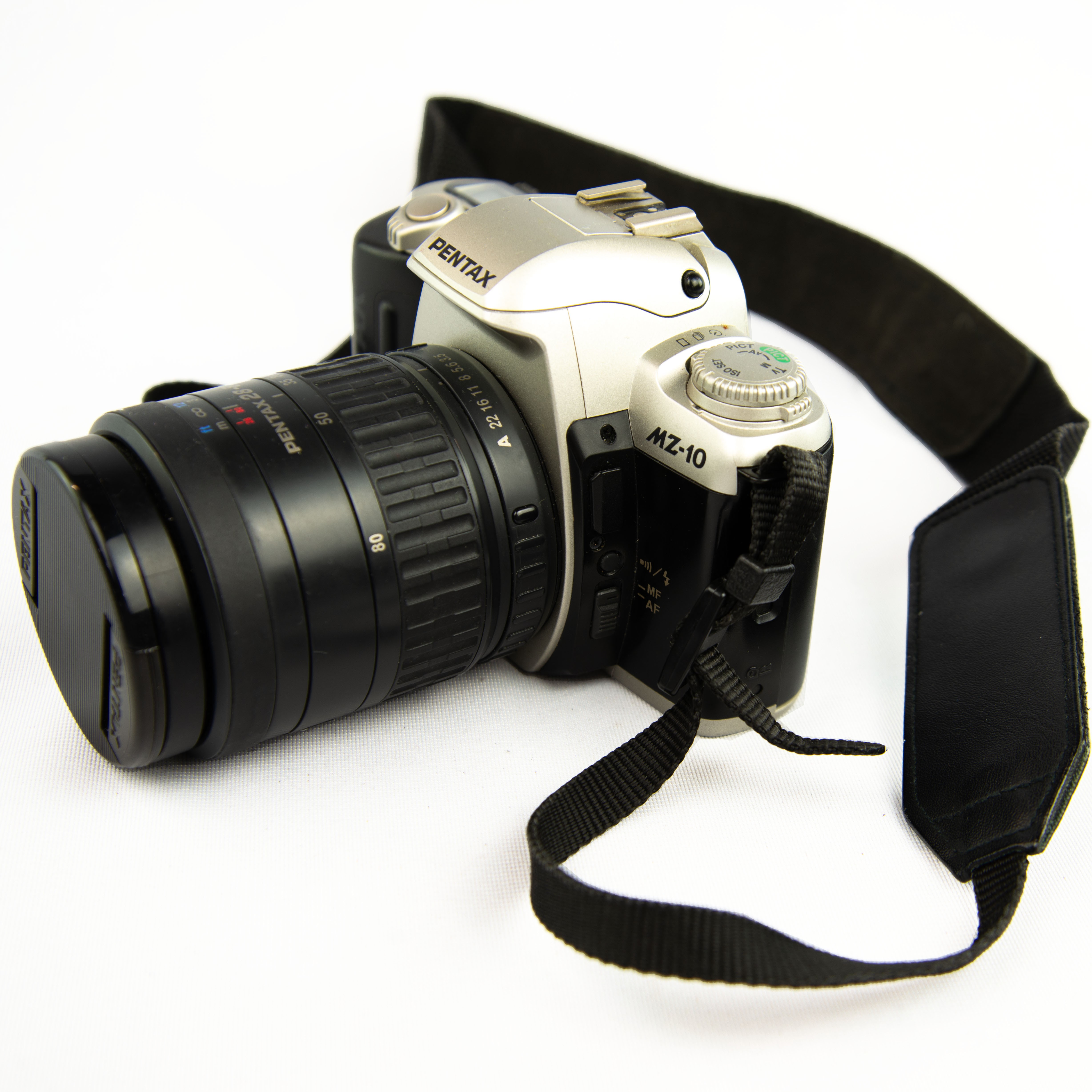 Appareil photo argentique Pentax MZ-10 35mm gris et noir avec objectif Pentax 28-80mm 1:3.5-5.6 et objectif 80-320 1:4.5-5.6 - Photo 4