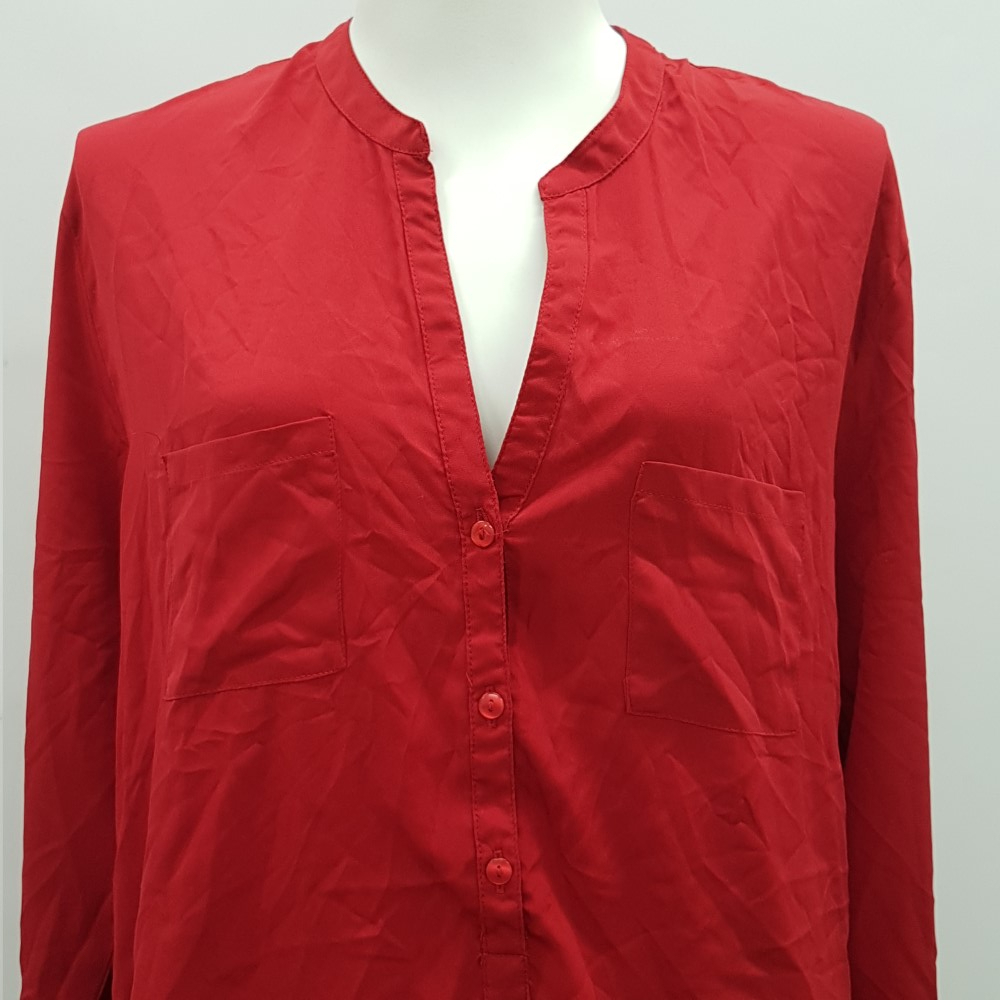Chemise rouge foncé - ICI ET MAINTENANT - Taille 46 - Photo 4