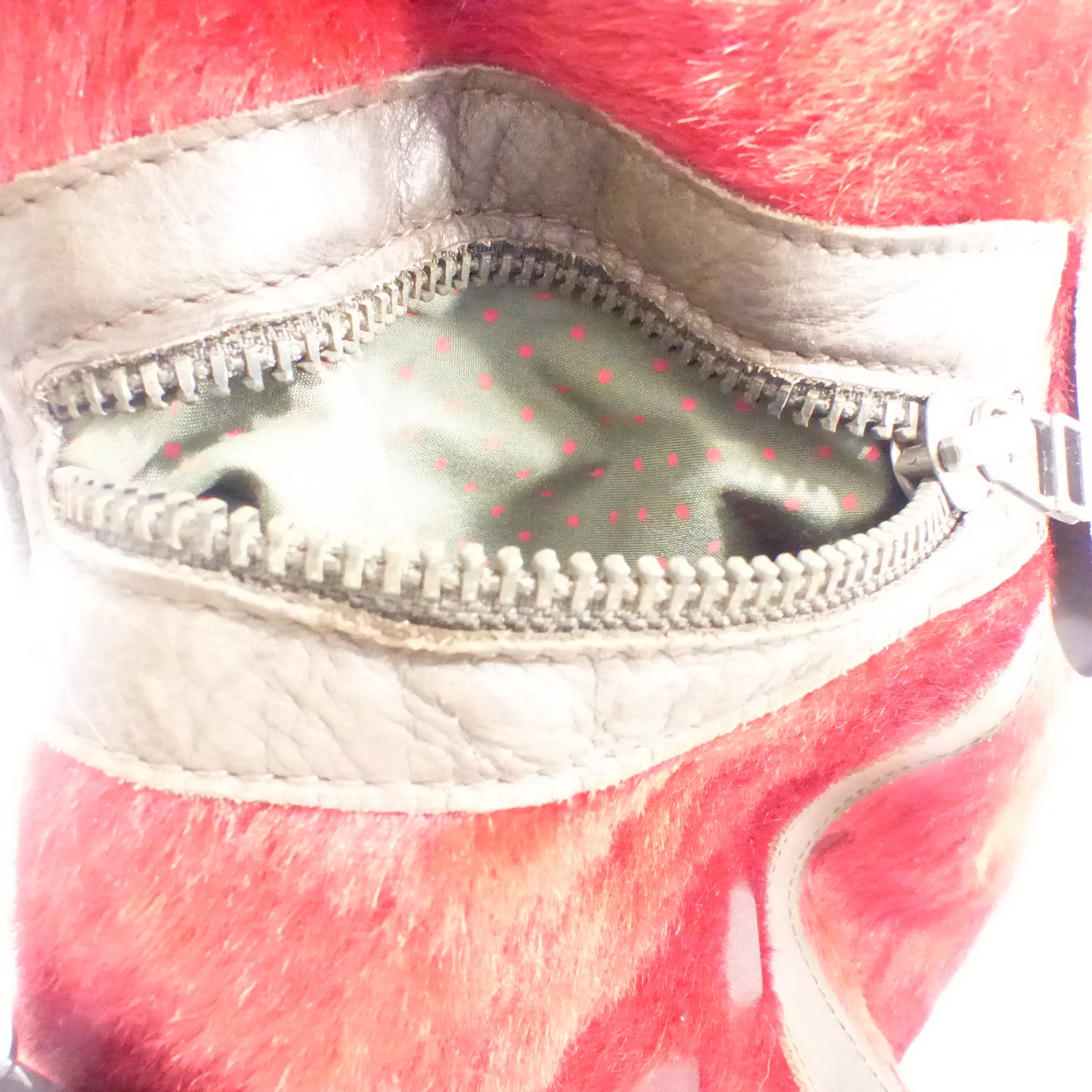 Magnifique sac à main en cuir et peau - Artisane Catherine Parra  Bon état - Vue 7 - 