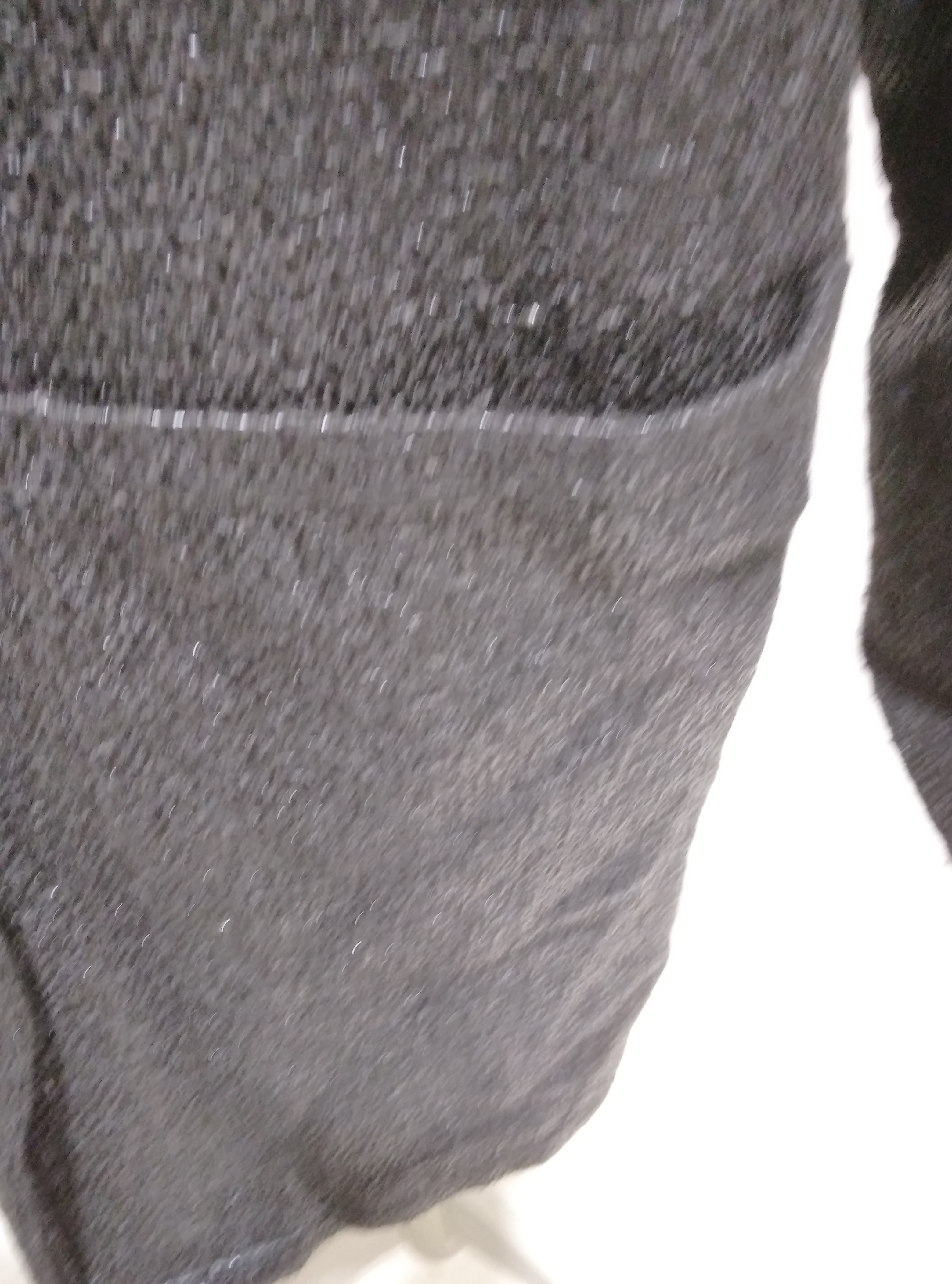Manteau noir avec col en fausse fourrure noire, Molly Bracken - M  - Vue 10 - 