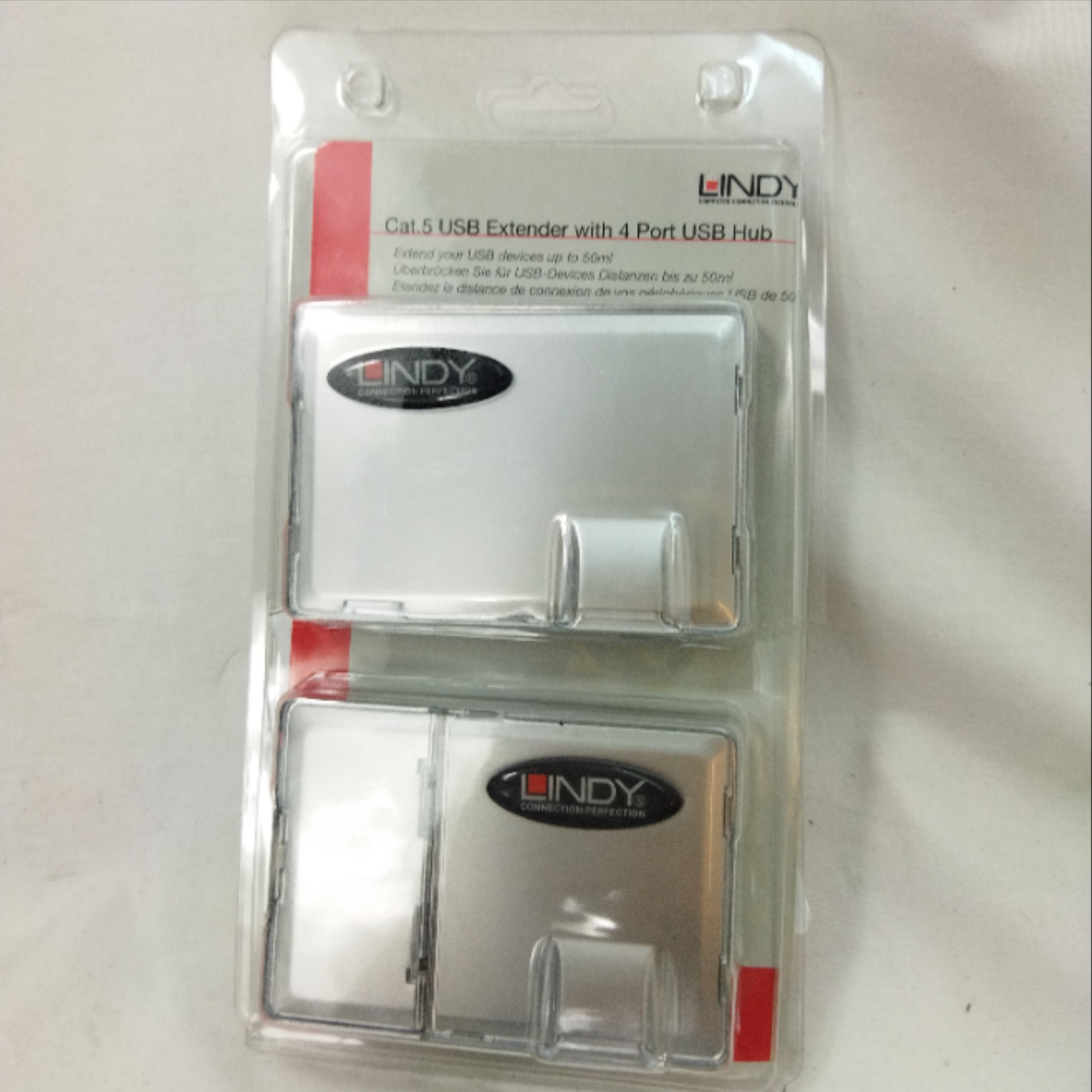 Cat 5 USB extender avec 4 port USB Hub sans chargeur - Photo 0