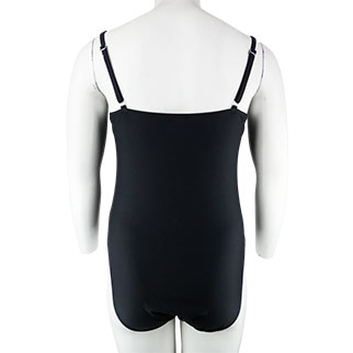 Maillot de bain 1 pièce noir imprimé floral multicolore - Femme - Tissaia - 52 - Photo 1