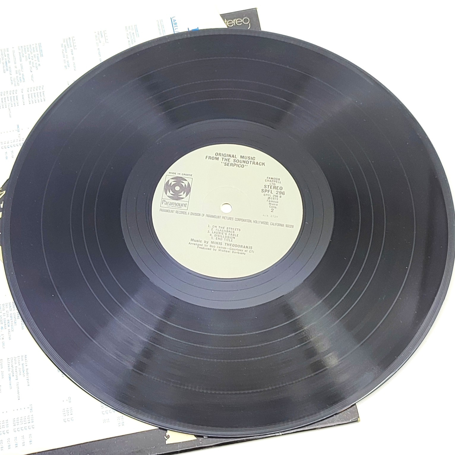 Vinyle Mikis Theodorakis – Serpico (Bande Originale du Film) Bon état - Vue 3 - 