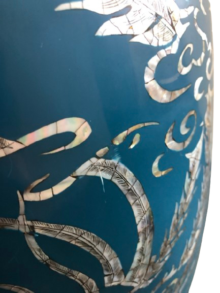 Vase bleu moderne Phan Van Rong - Photo 14