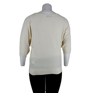 Pull léger écru avec manches 3/4 - femme - In Extenso - taille XL - Photo 1