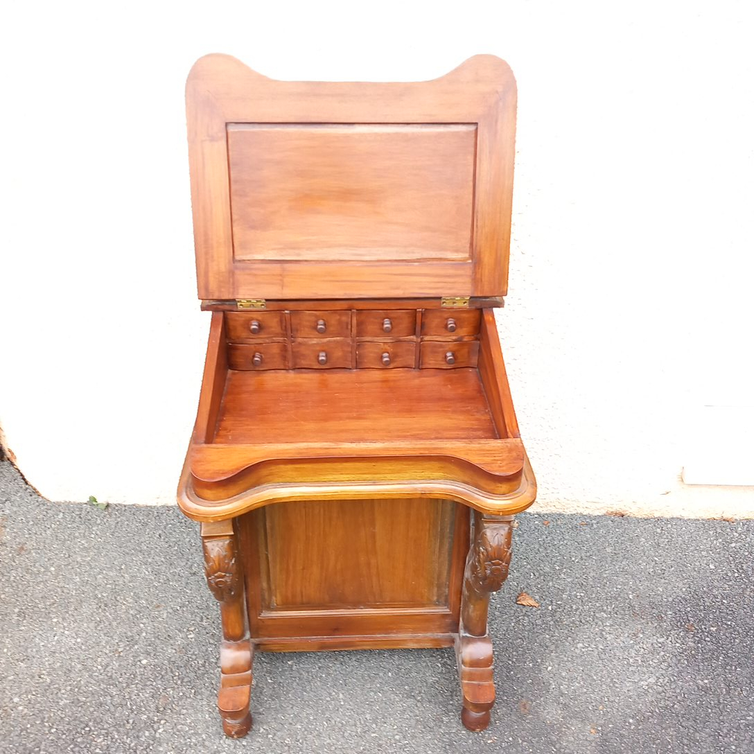 Secrétaire, bureau en acajou style Davenport - État correct - Photo 16