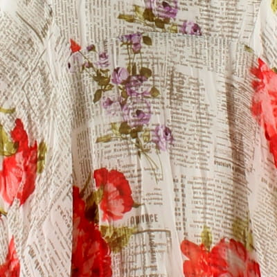 Robe écrue imprimée multicolore - Femme - Deco de vous à nous - Taille 2 - Photo 3
