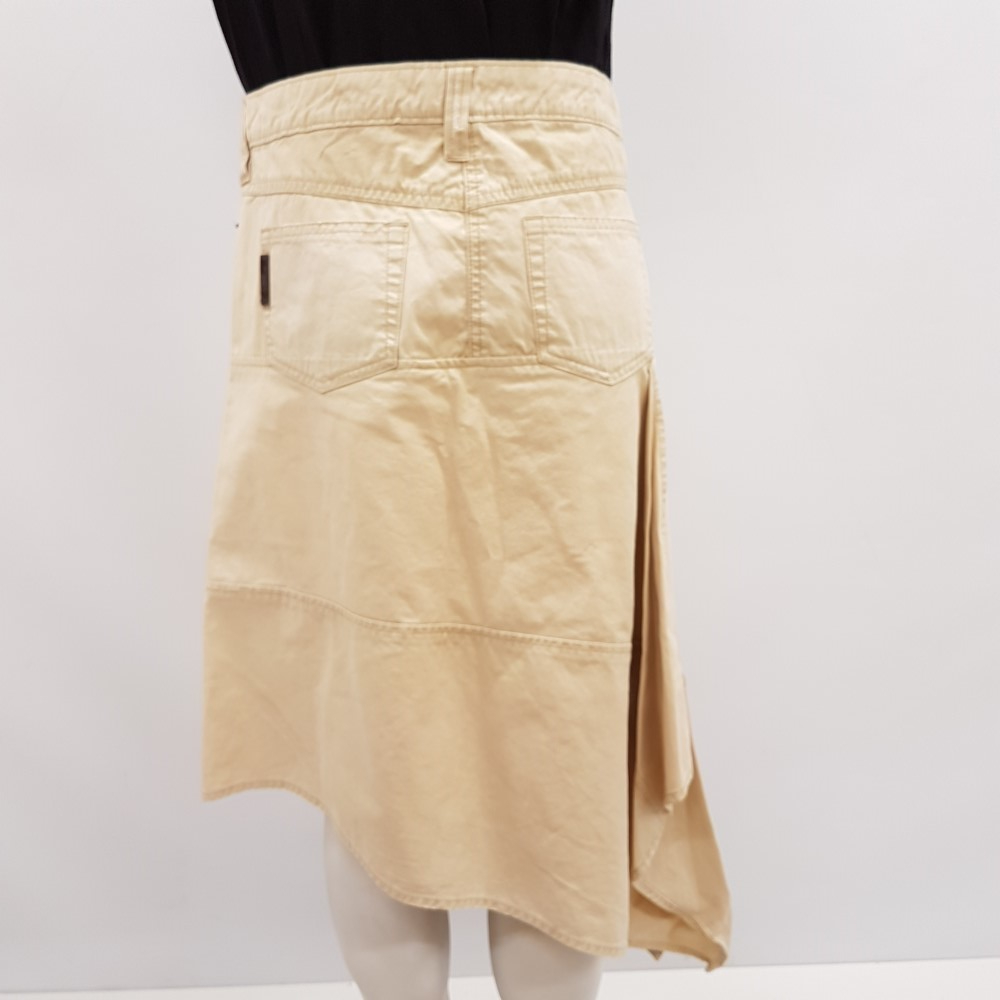 Voir photo 3 de Jupe en toile beige façon jean - PEPE JEANS - taille M Jupe en toile beige façon jean - PEPE JEANS - taille M Très bon état - Vue 3 -