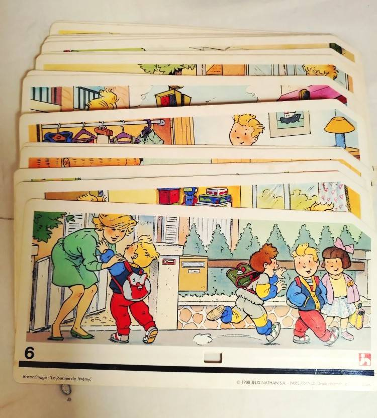 Jeu -Racontimage-Nathan-Imagier sonore-Vintage-Fonctionnel-Complet-1990  - Vue 10 - 