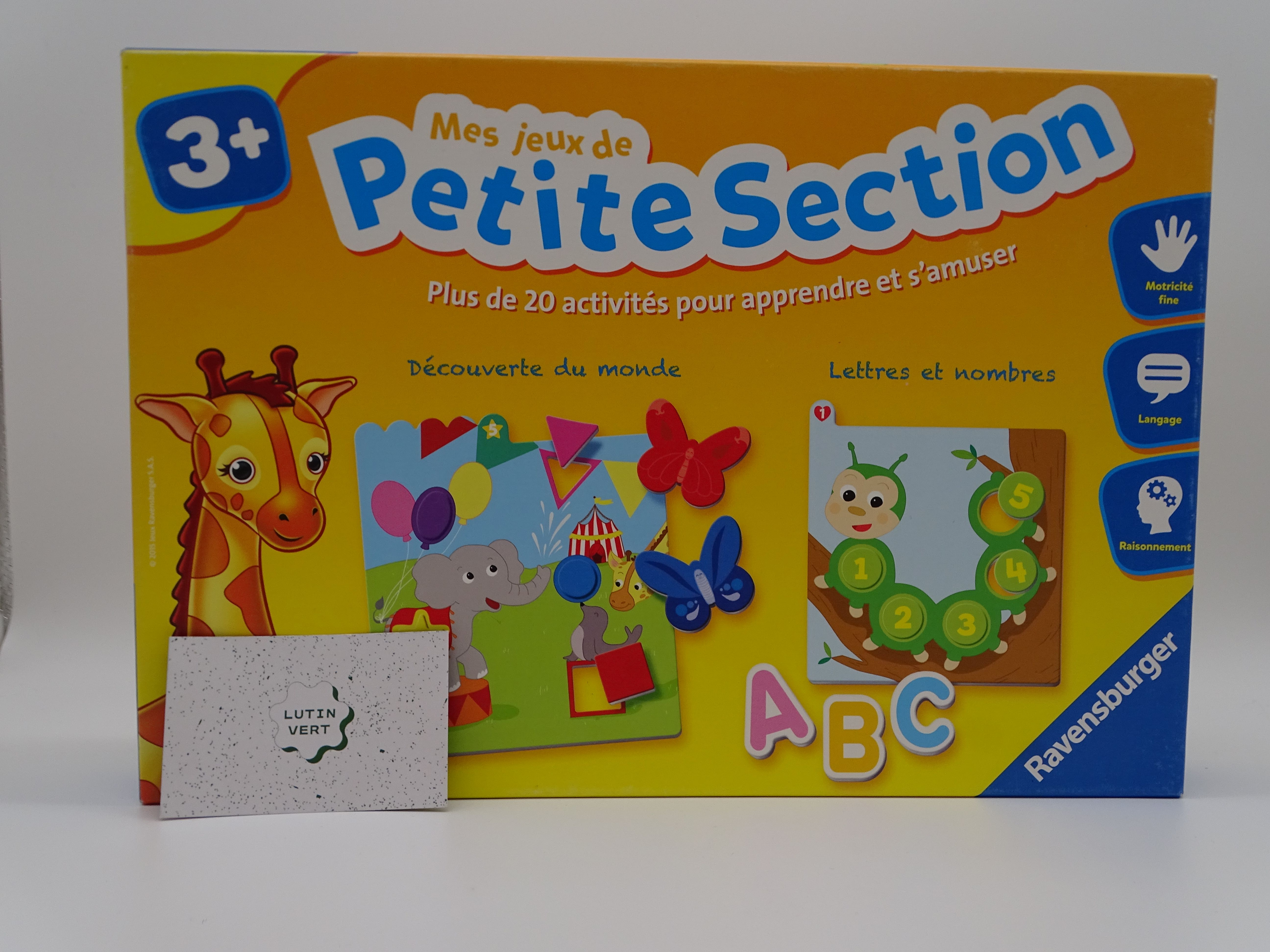 Acheter Mes jeux de Petite Section d'occasion RAVENSBURGER - Dès 3 ans | Réf 13162 Très bon état - 13,00 € Mes jeux de Petite Section d'occasion RAVENSBURGER - Dès 3 ans | Réf 13162 Très bon état - reconditionné disponible sur Label Emmaüs