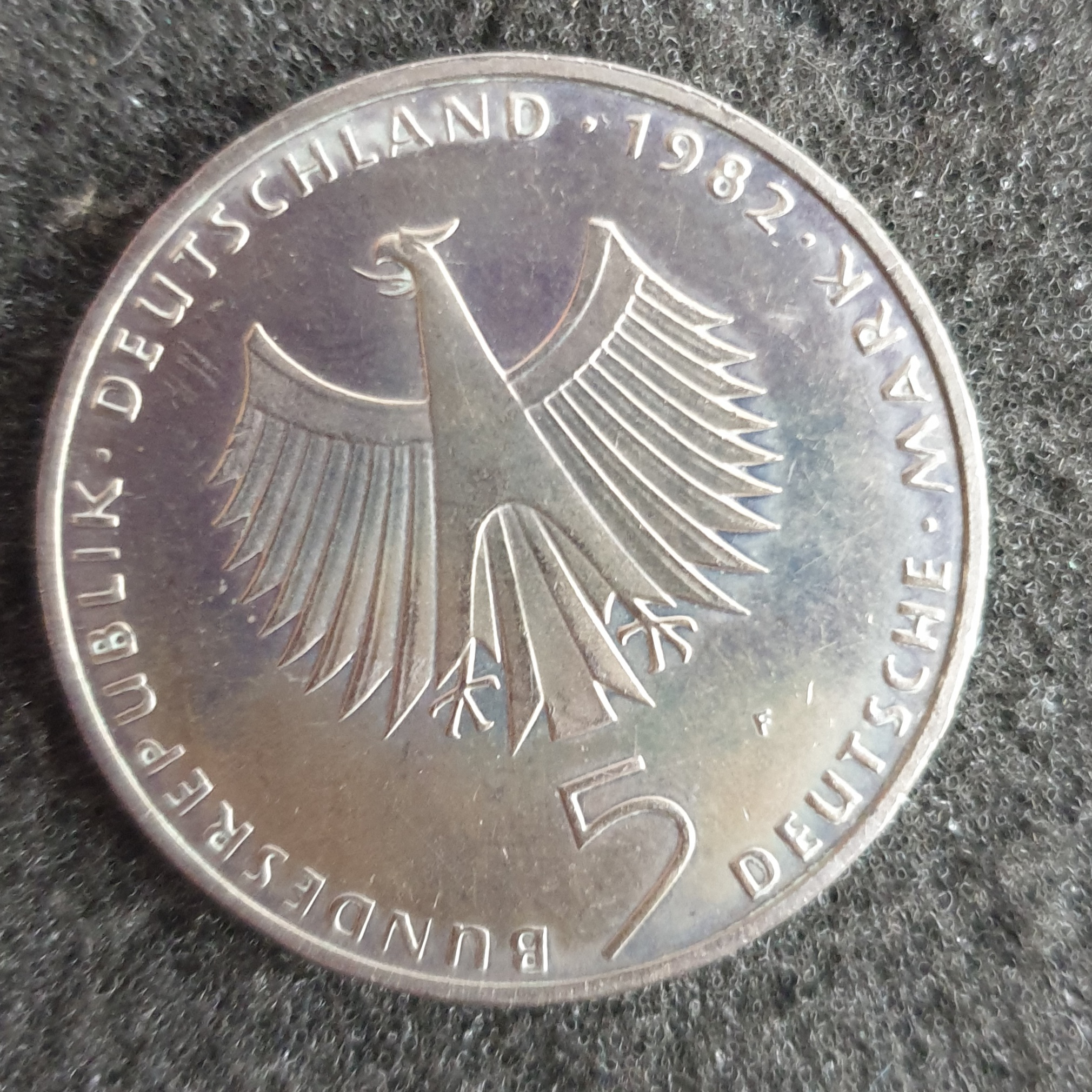 MONNAIE, RÉPUBLIQUE FÉDÉRALE ALLEMANDE, 5 MARK 1982 SUP - Photo 1