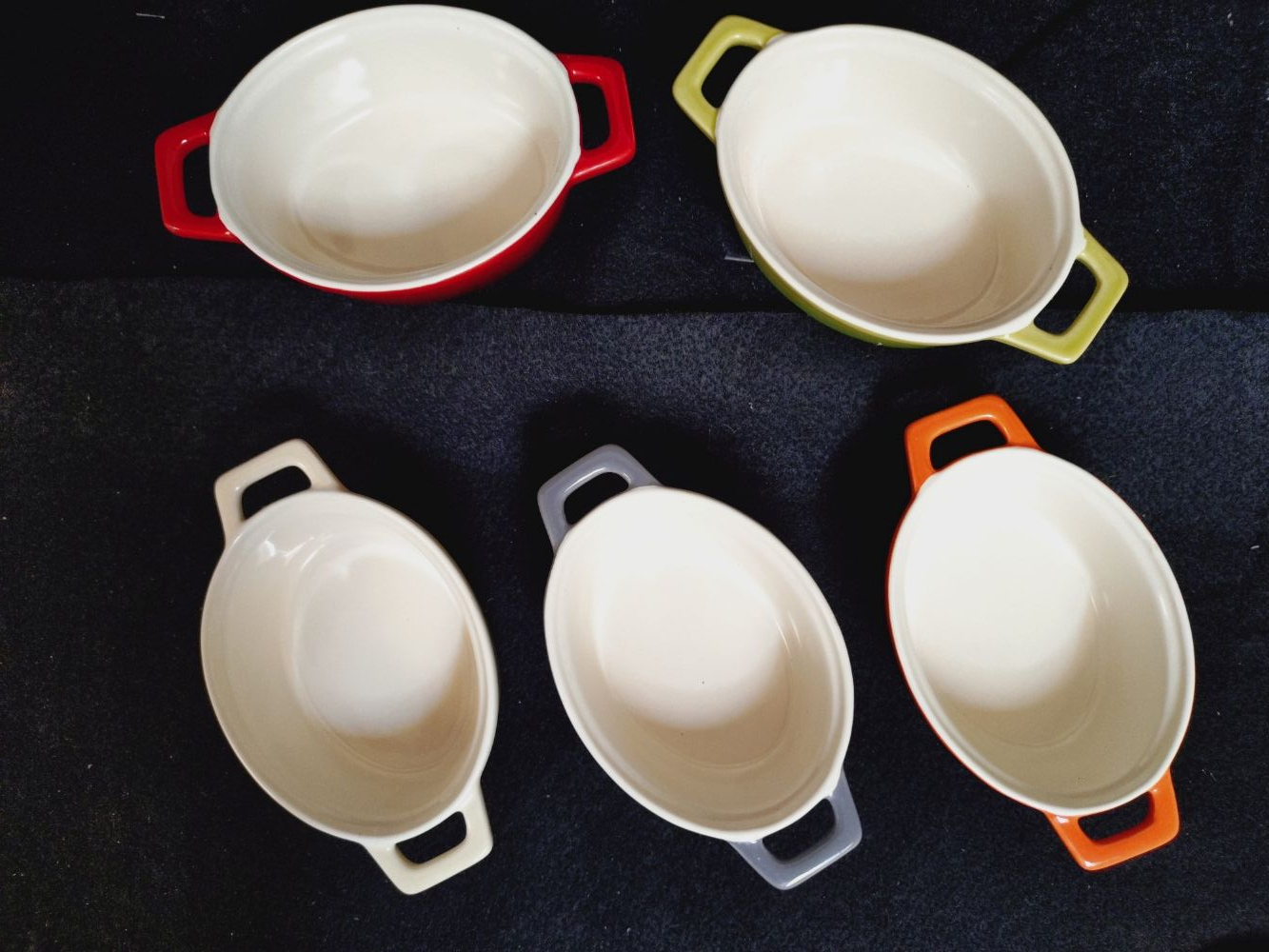5 mini cocottes colorés en céramique - Photo 5