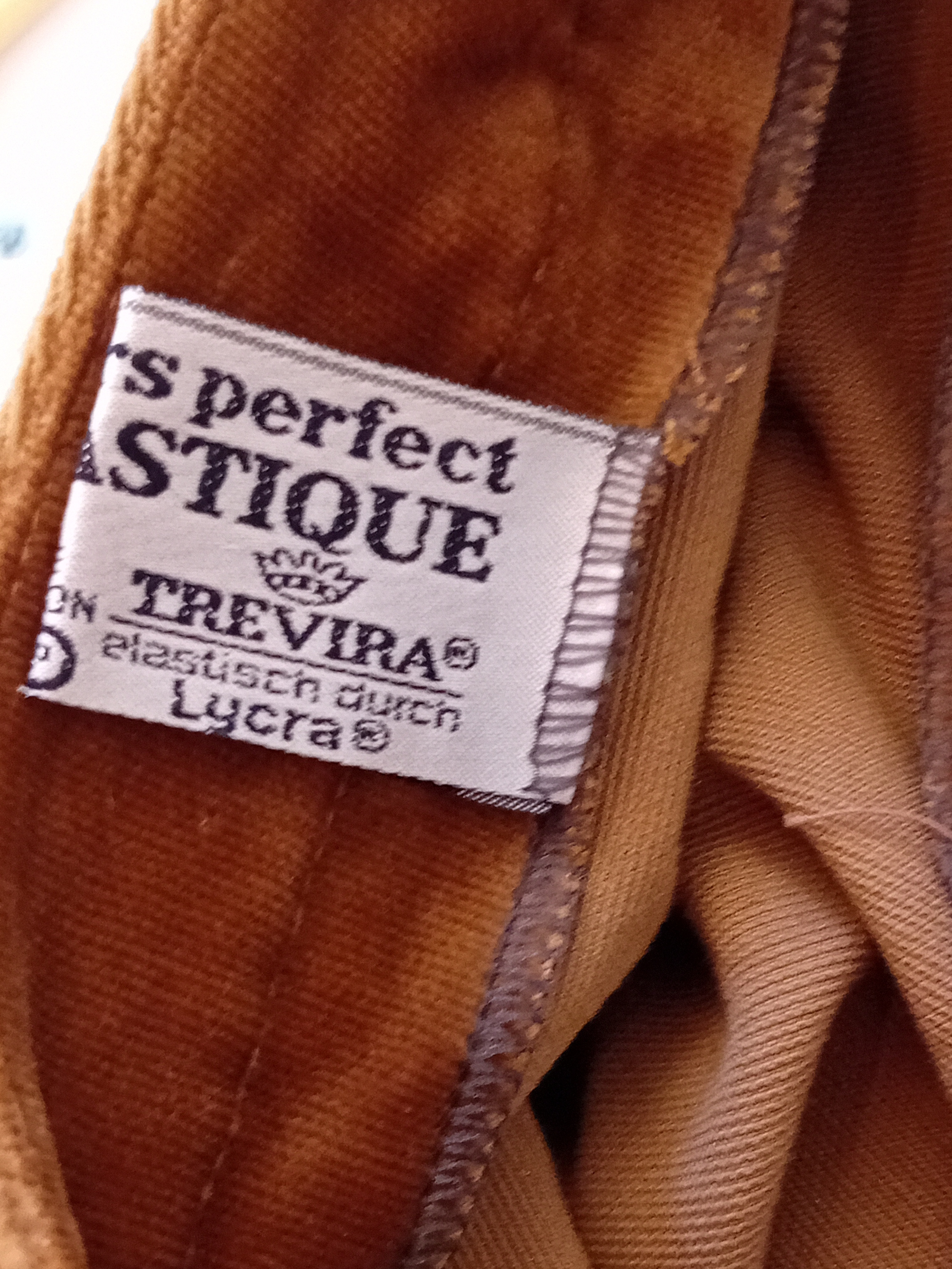 Pantalon Velours Marron Vintage Velours Vela Élastique M / 38 (V3441) Bon état - Vue 6 - 