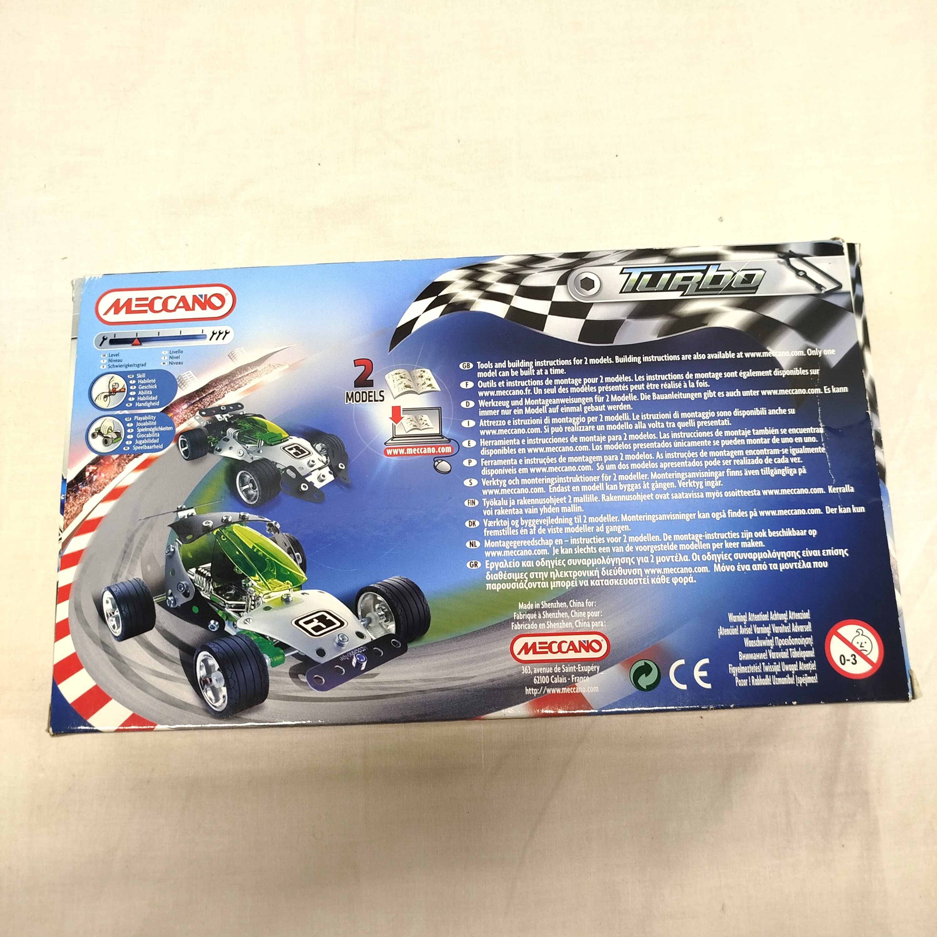 Meccano TURBO 2 modèles 90 pièces Bon état - Vue 3 - 