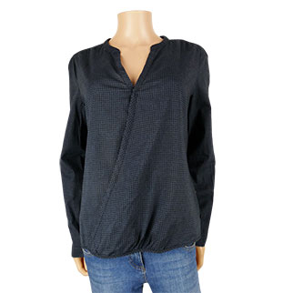 Blouse bleue pieds de poule - taille M - instinct - Modalova
