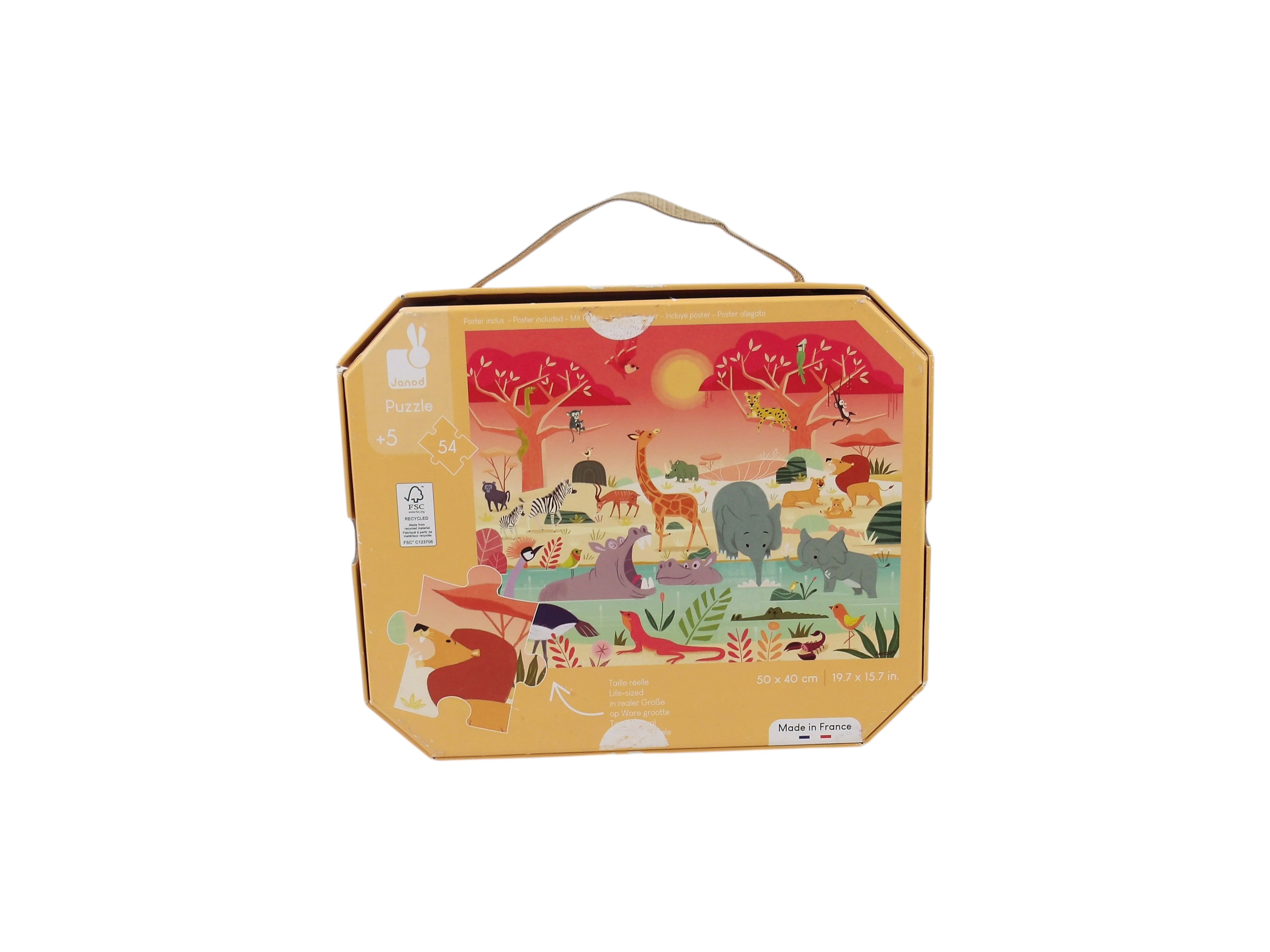 Puzzle valisette - La réserve animalière - 54 pièces- Édition 2019 Très bon état - Vue 2 - 