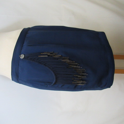 BF103 - Jupe droite bleu - Guess - Taille 36/38 Très bon état - Vue 3 - 