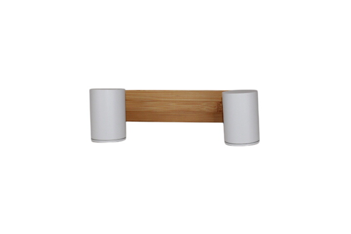 Applique murale - 2 spots orientables blancs - Photo 0