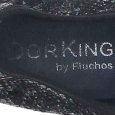 Chaussures noires à talons 7 cm imprimées serpent - Femme - Fluchos - Pointure 39 - Photo 4