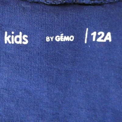Robe bleue imprimée - GEMO - Taille 12 ans - Photo 3