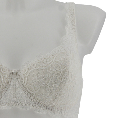 Soutien gorge blanc dentelle avec armatures - femme - Triumph - taille 95 C - Photo 2