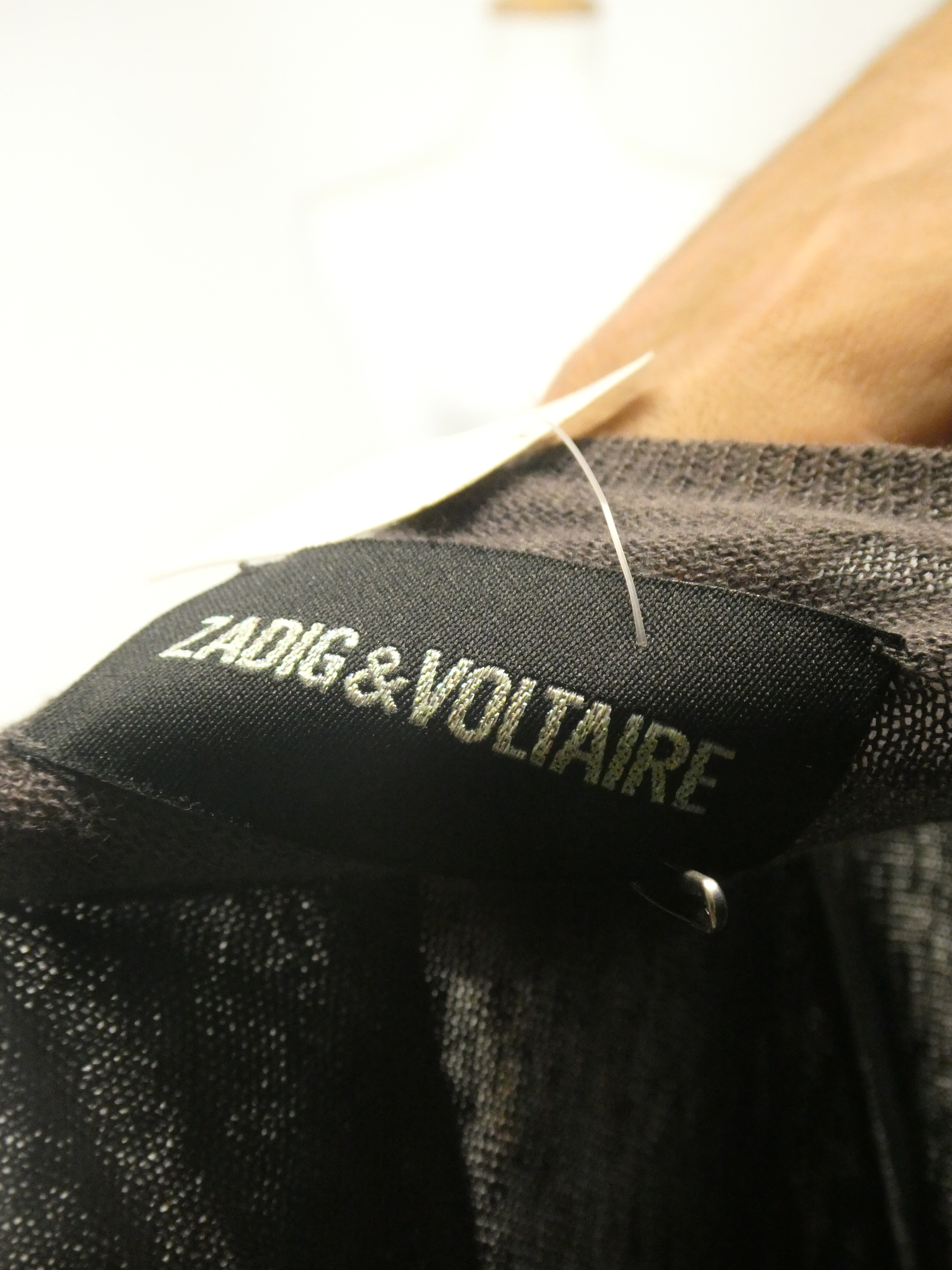 Zadig & Voltaire pull fin boutonné manches longues en lin - Taille S - Photo 12