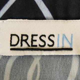 Blouse bleue foncée imprimée - femme - Dress In - taille 48 - Photo 4