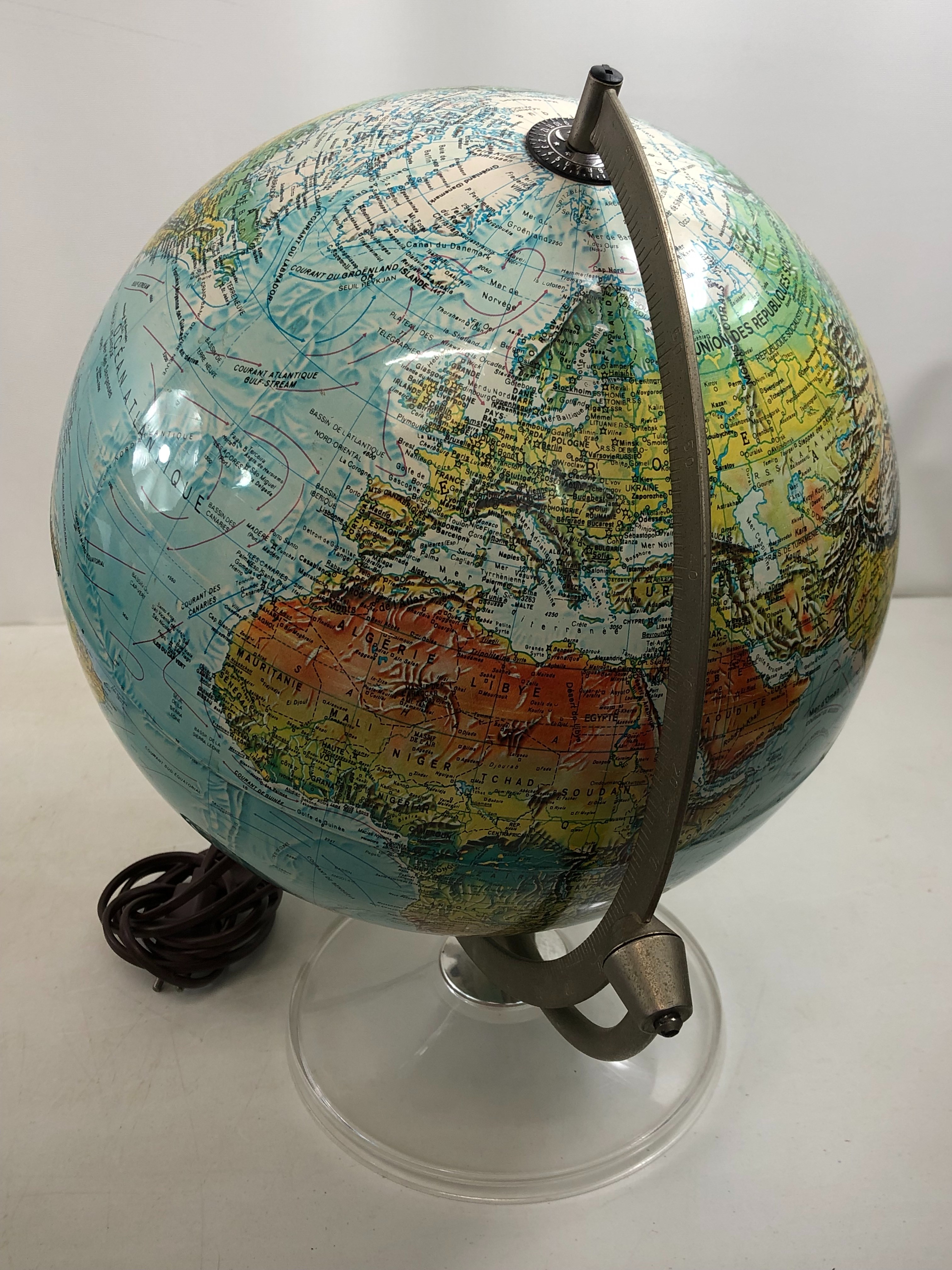 Mappemonde avec éclairage "Scan-globe A/S" État correct - Vue 2 - 