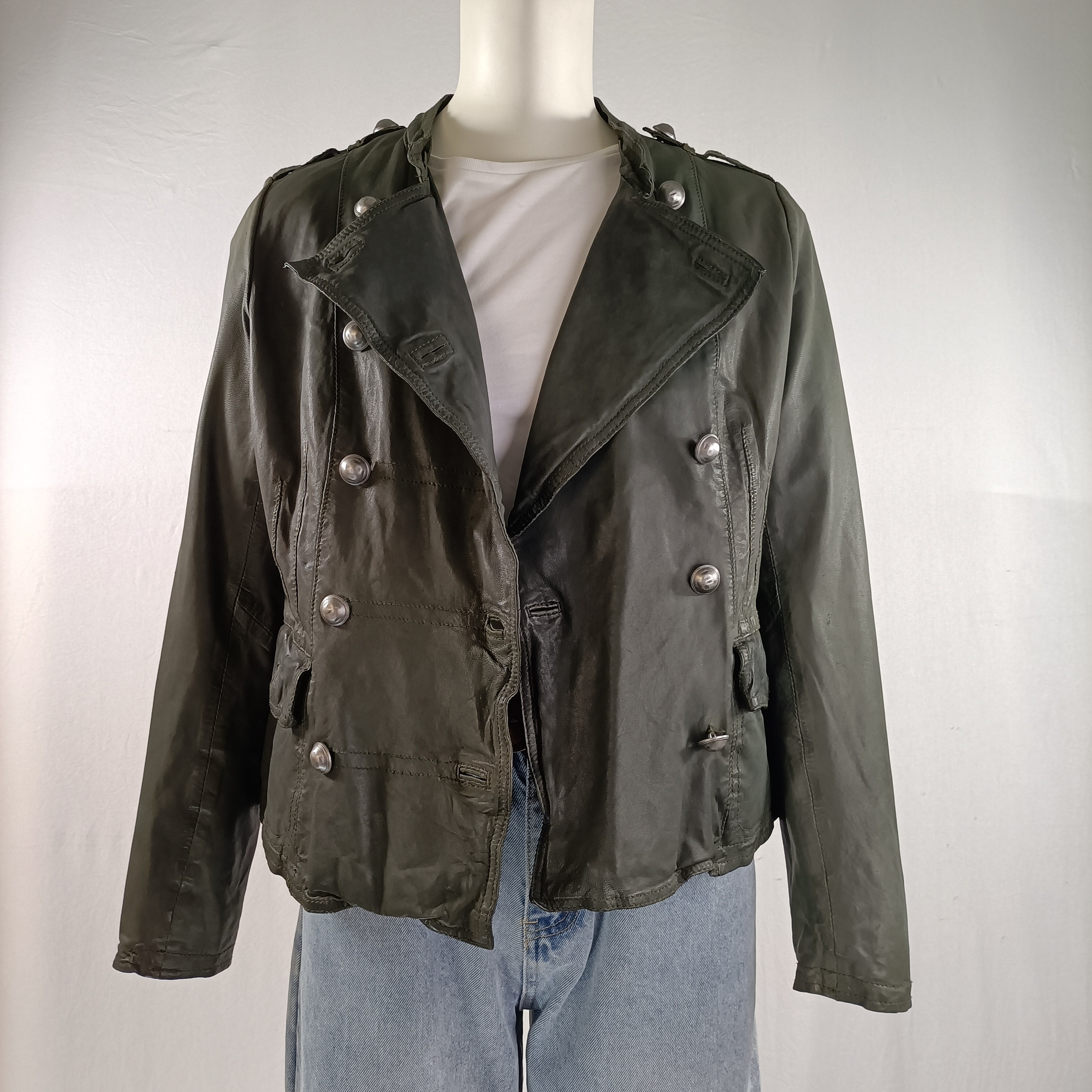 Veste en cuir souple - Oakwood - Taille M (estimé) - Photo 1