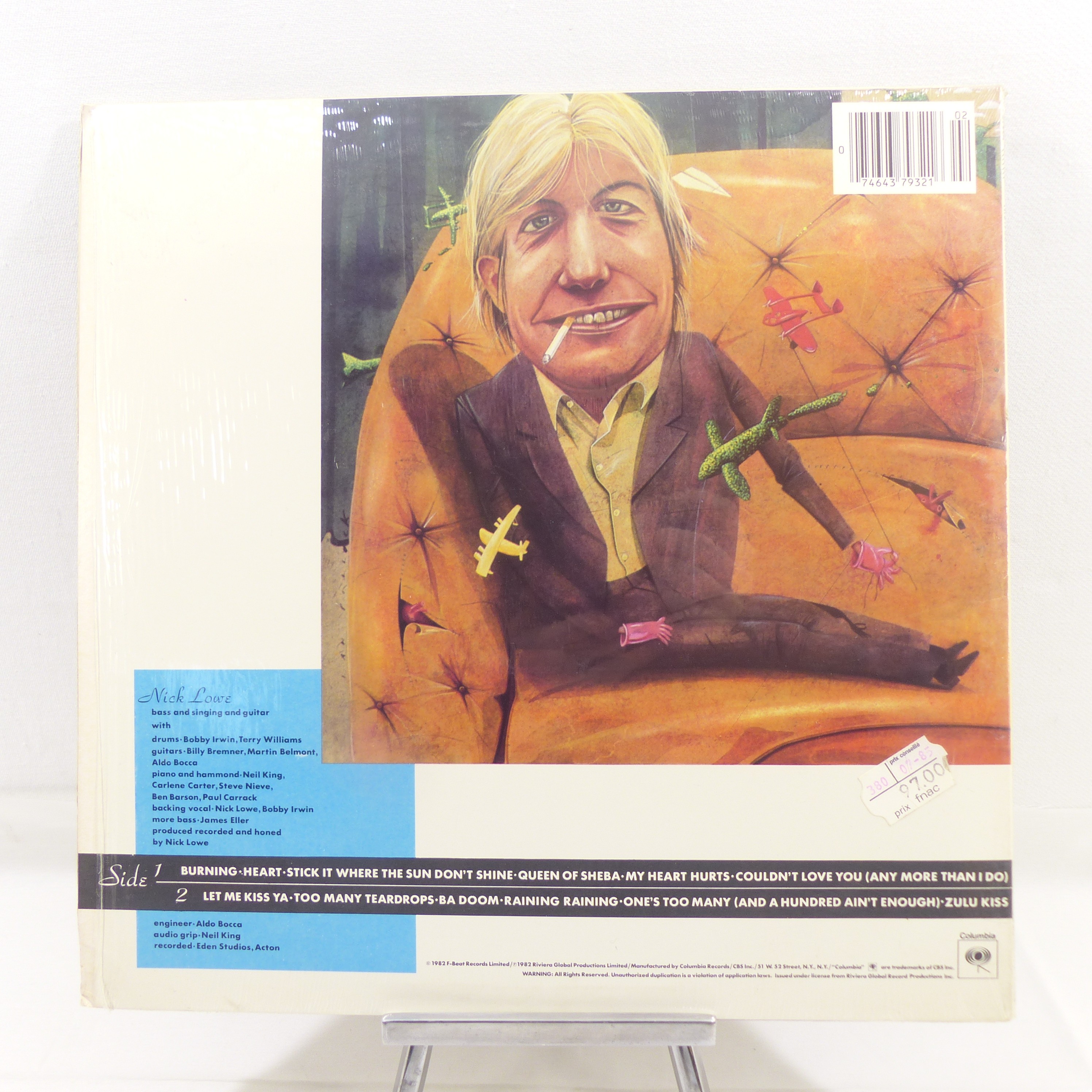 Vinyle 33T Nick Lowe ‎/ Nick The Knife - Columbia 1982 Bon état - Vue 2 - 
