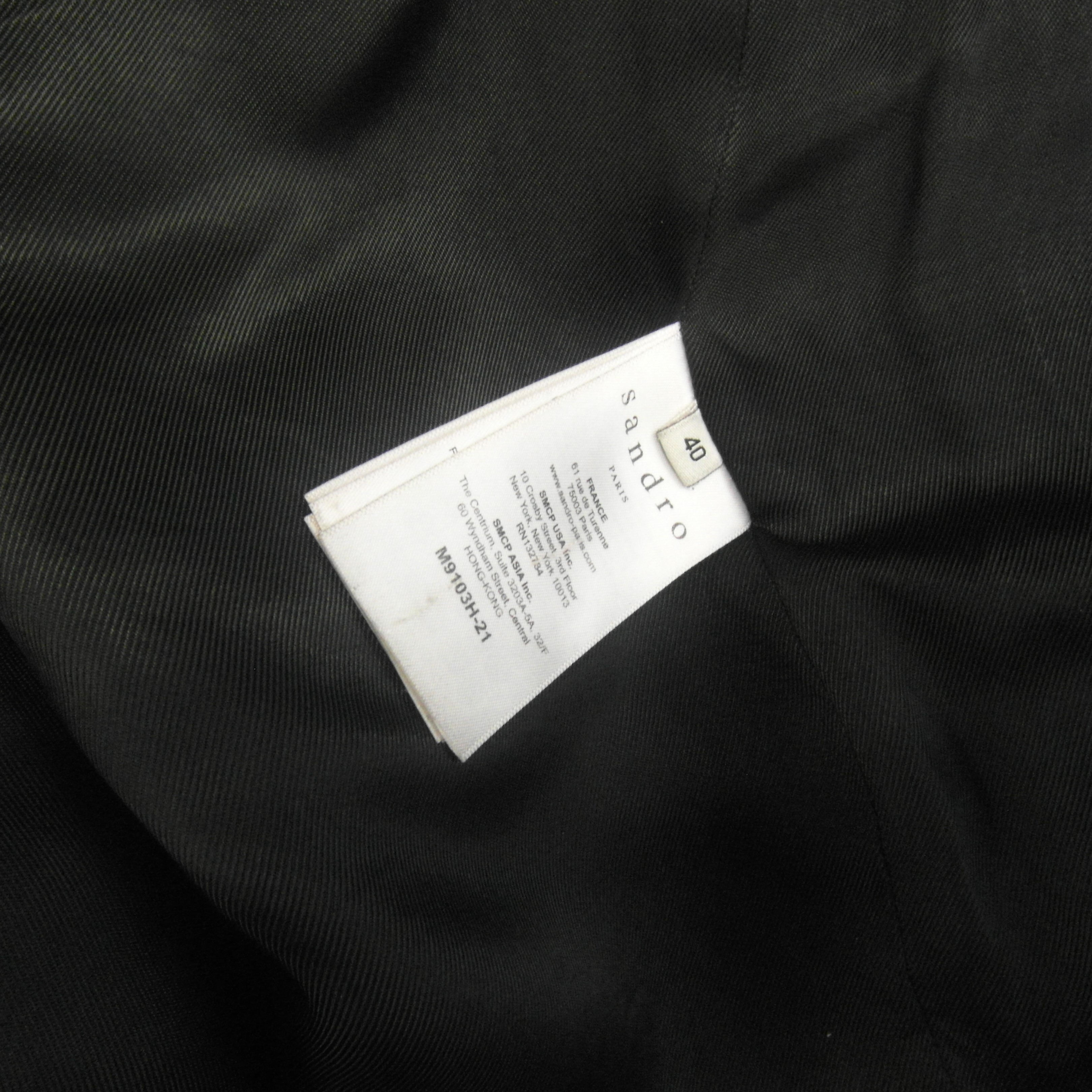 Manteau sandro en laine taille 40 - Photo 6