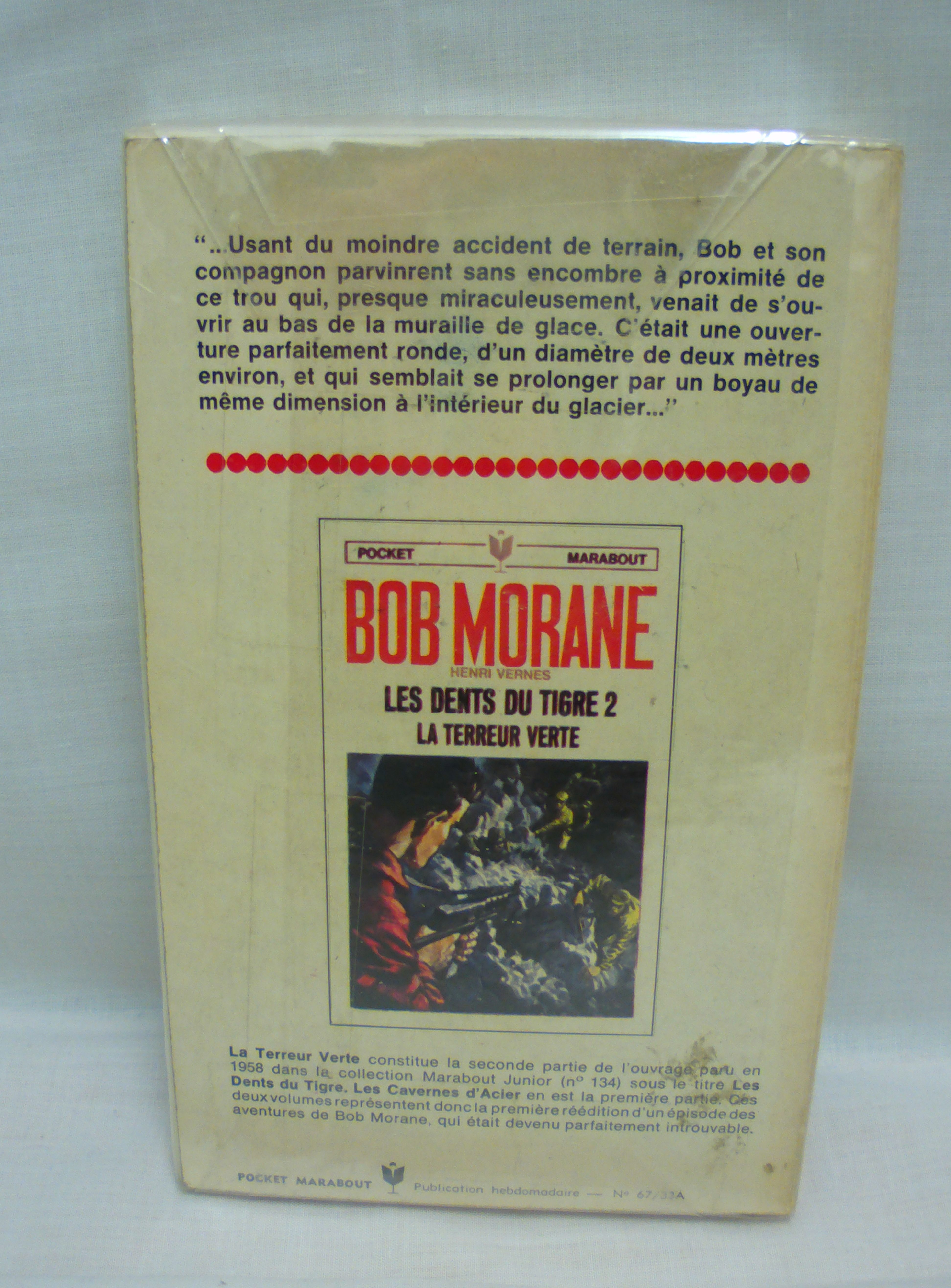 Livre Bob Morane, les dents du tigre : Les cavernes d'acier, la terreur verte, tome 1, 1958, Sous plastique - Photo 2