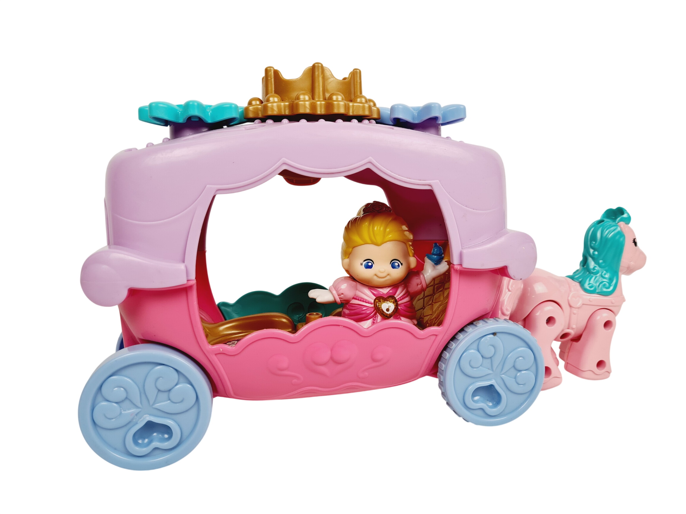 Acheter Jouet 1er age - Le carrosse enchanté eléctronique - Vtech - 12,00 € Jouet 1er age - Le carrosse enchanté eléctronique - Vtech - reconditionné disponible sur Label Emmaüs
