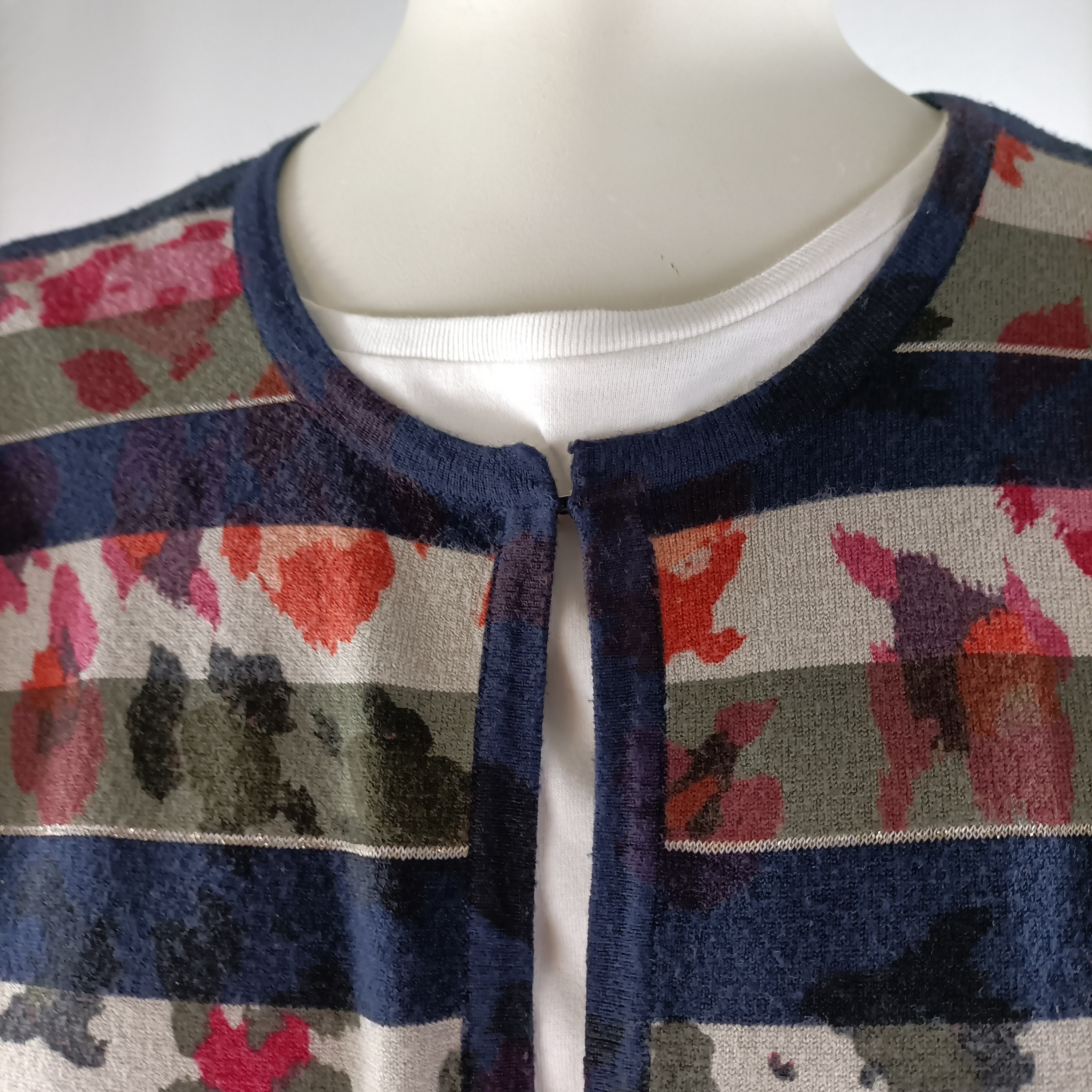 Gilet rayé multicolore - Gerry Weber - Taille 40 estimé - Photo 6
