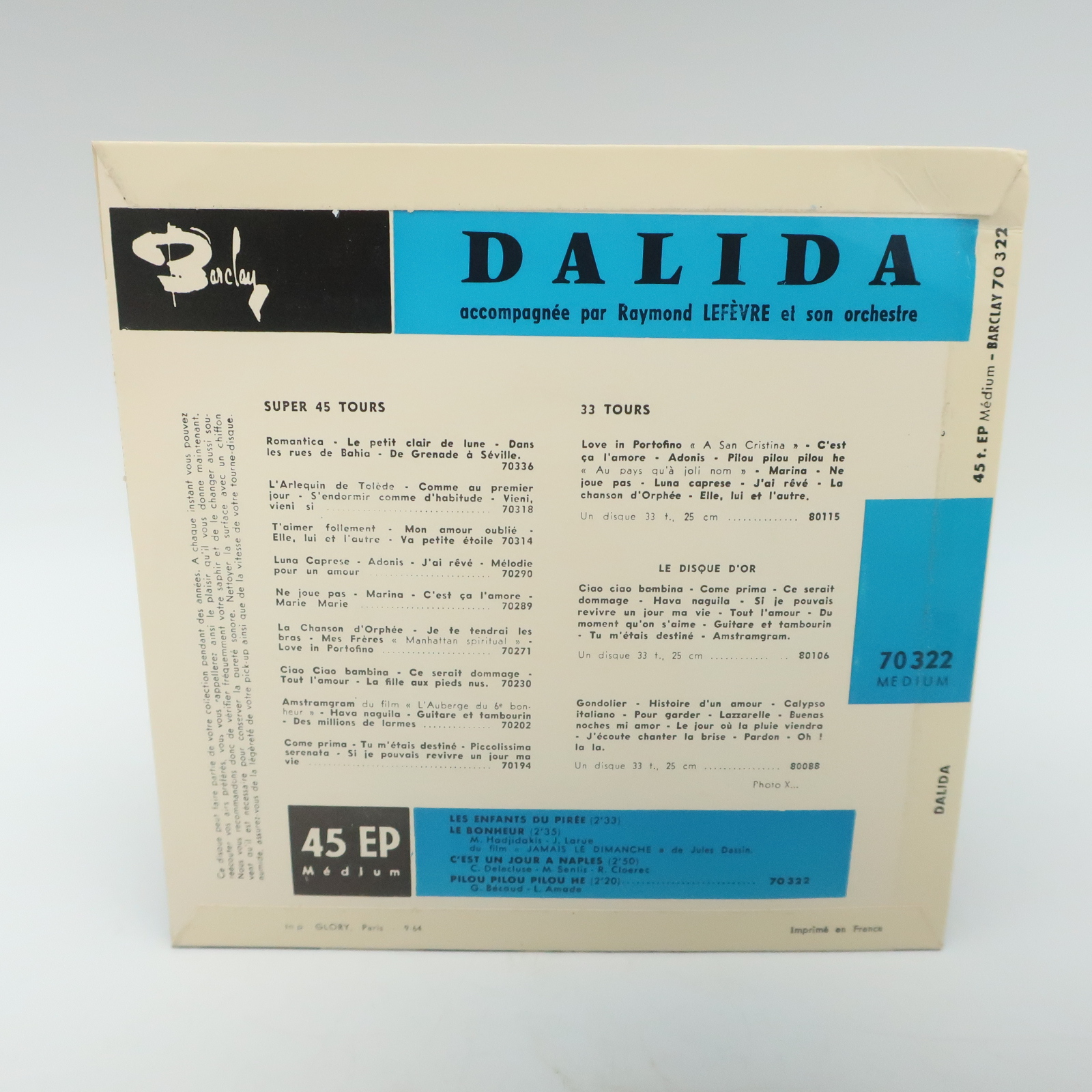 45T Dalida 