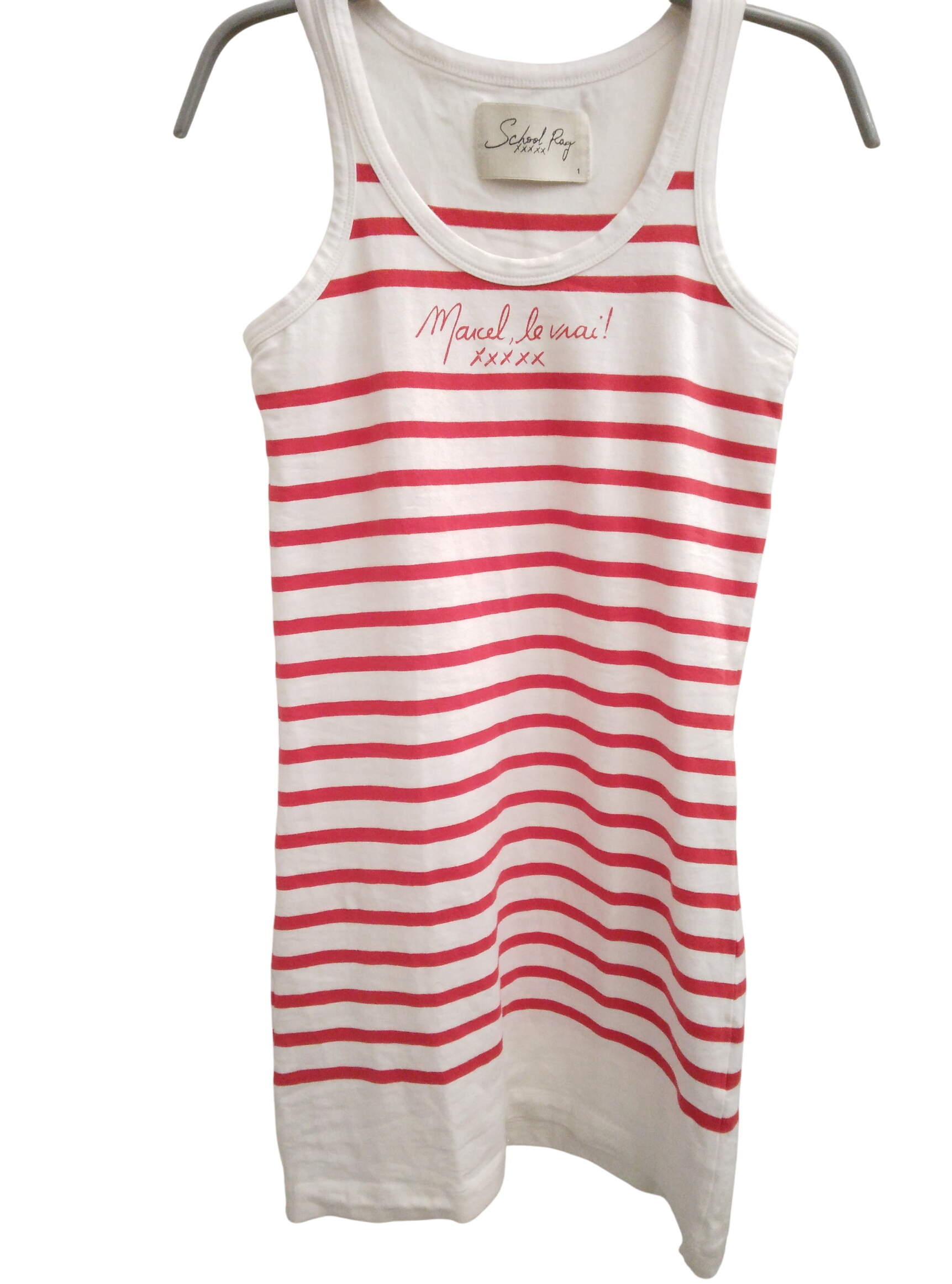 Acheter Robe débardeur Rayée blanche et rouge, School Rag - 1 Bon état - 10,00 € Robe débardeur Rayée blanche et rouge, School Rag - 1 Bon état - reconditionné disponible sur Label Emmaüs