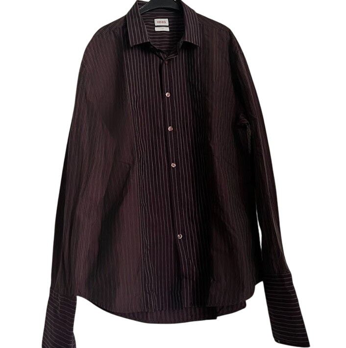 Chemise à rayures Kenzo violet, homme T44 - Photo 0