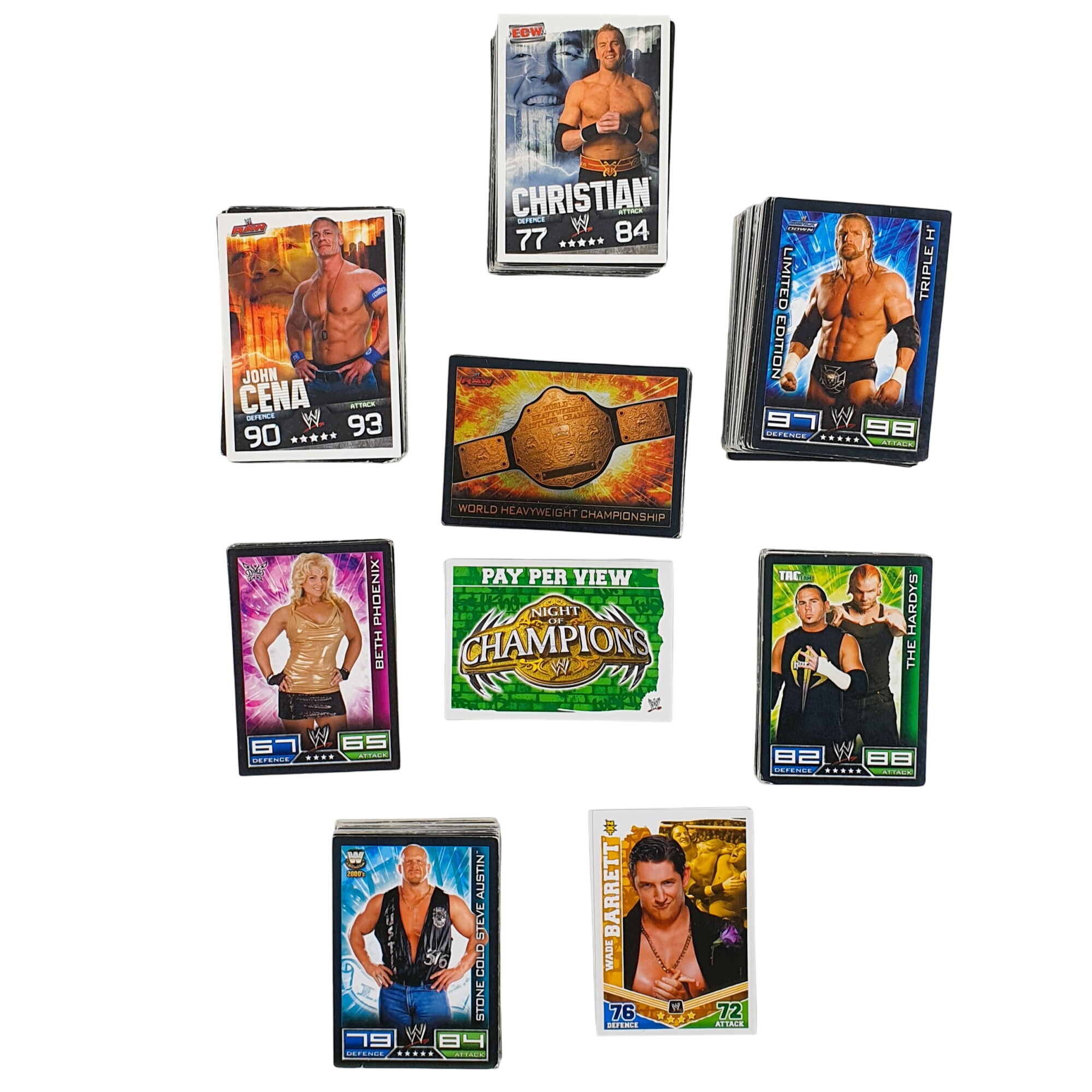Lot de 396 cartes WWE - Photo 0