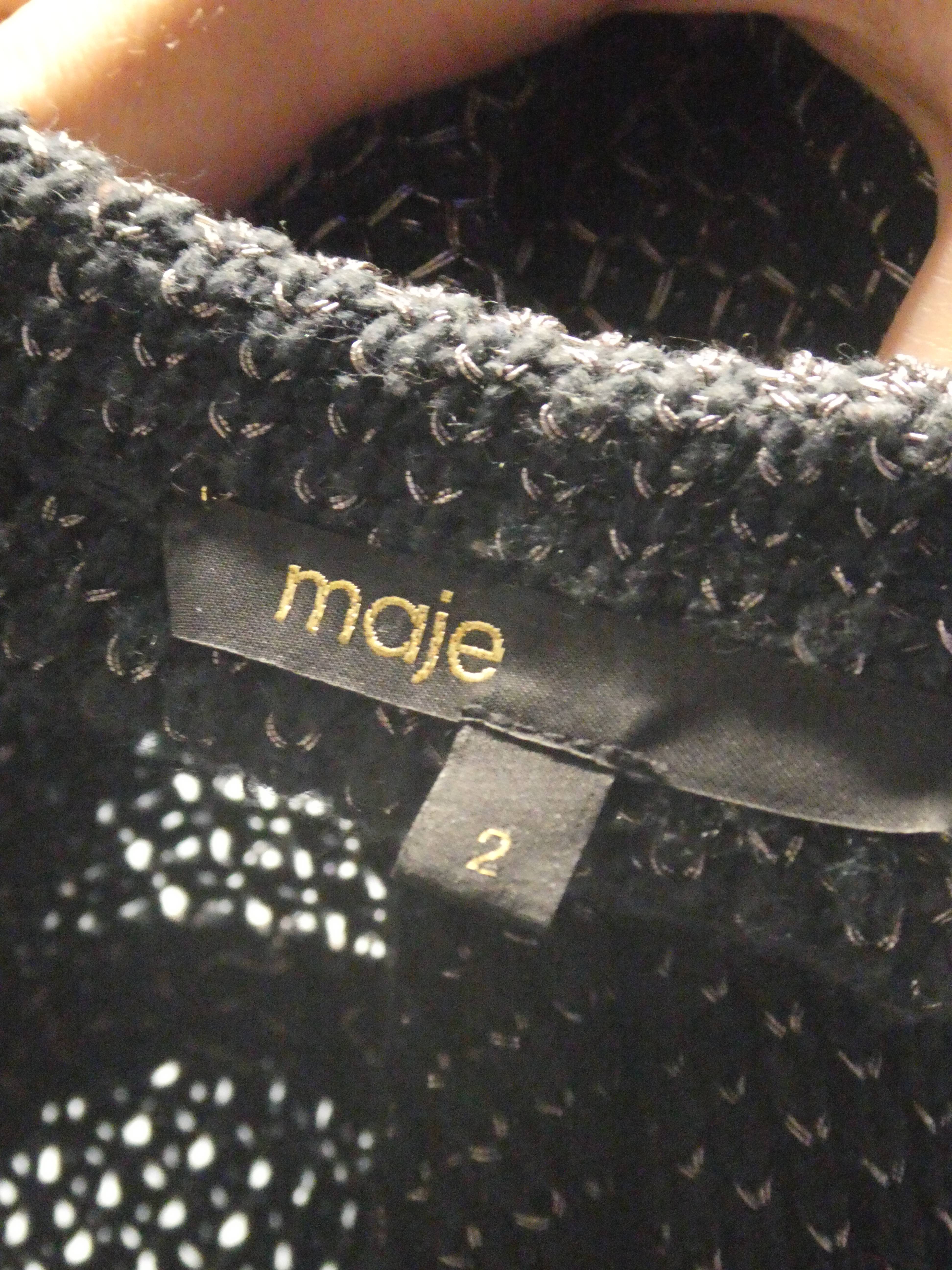 Maje cardigan manches longues à ornements métalliques - Taille M/2/38 - Photo 11