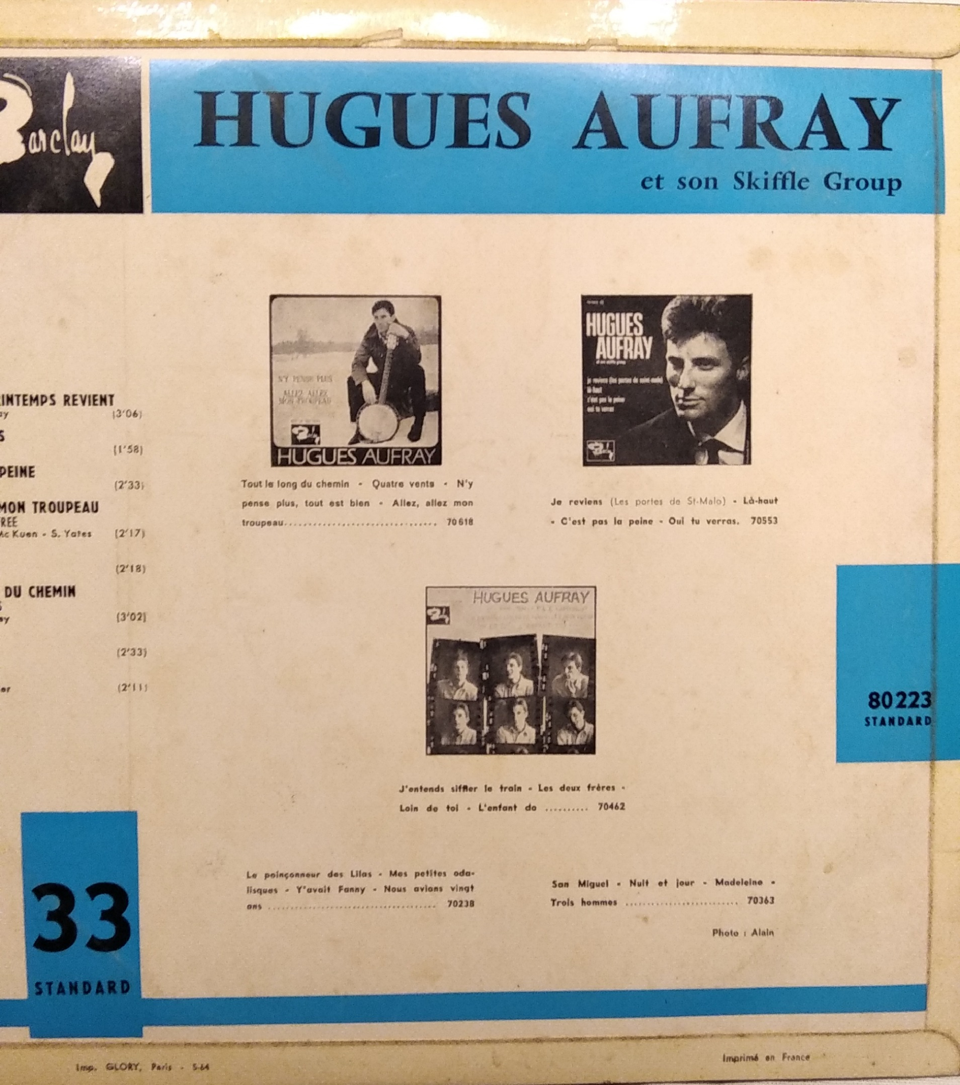 Hugues Aufray et son Skiffe Group Bon état - Vue 2 - 