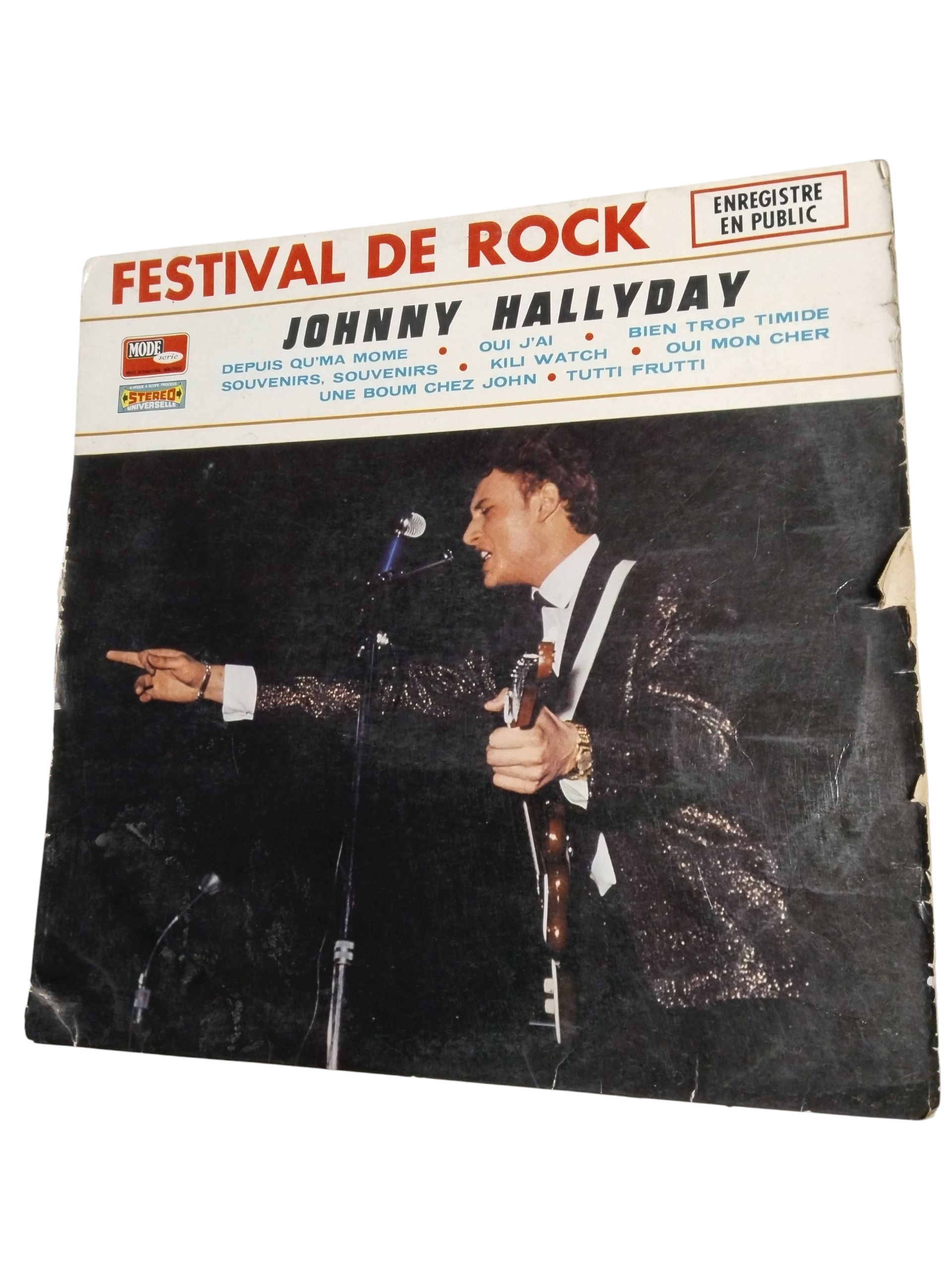 Vinyle Festival de rock Johnny Hallyday État correct -  reconditionné disponible sur Label Emmaüs