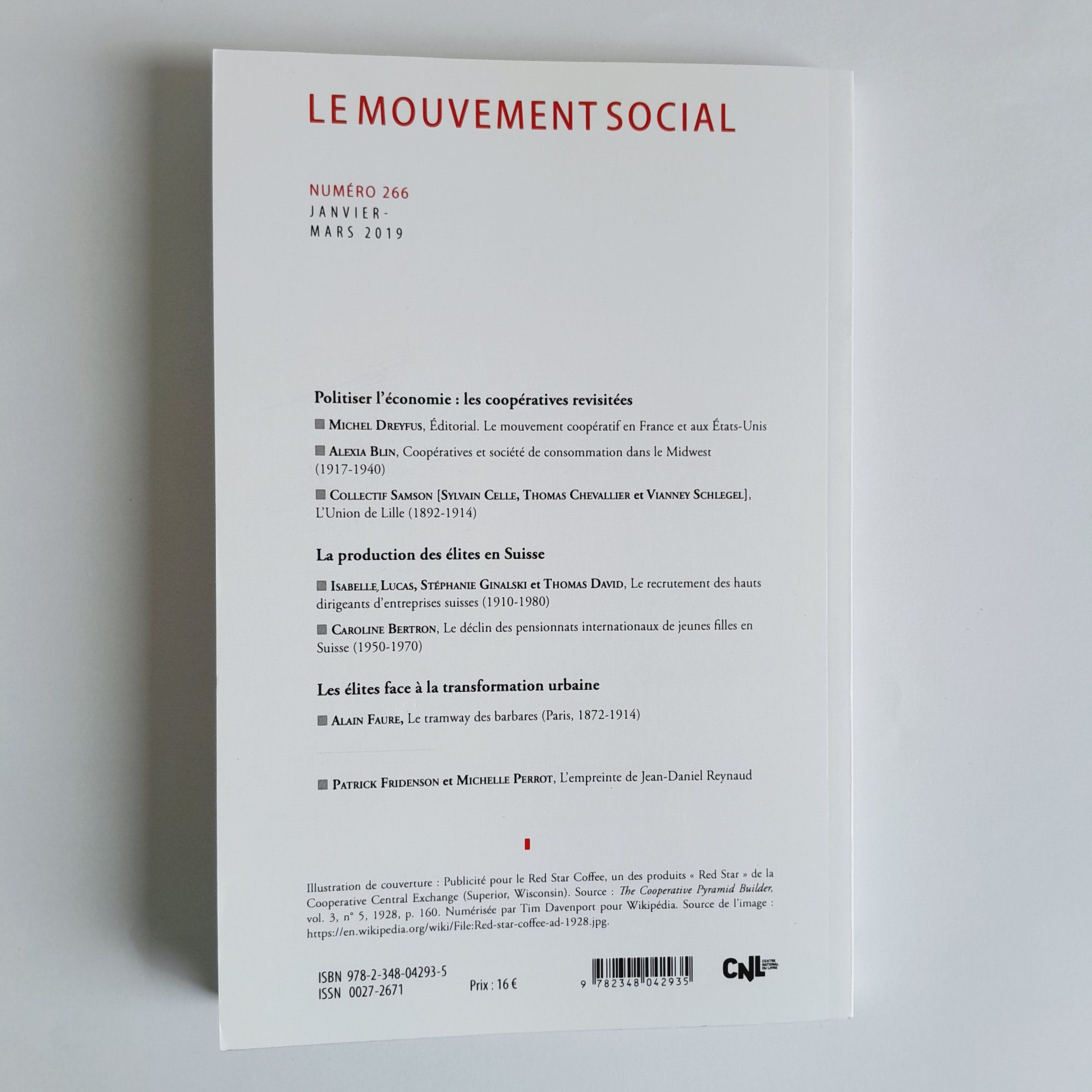 Le mouvement social, Janvier - Mars 2019, N° 266 - Photo 2