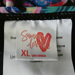 Maillot de bain 2 pièces noir imprimé - femme - Summer Lovin - taille XL - Photo 3