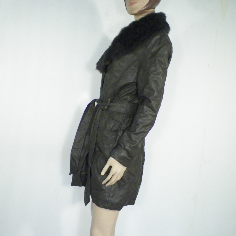 Manteau Femme Marron ESCANDELLE T L. Bon état - Vue 3 - 
