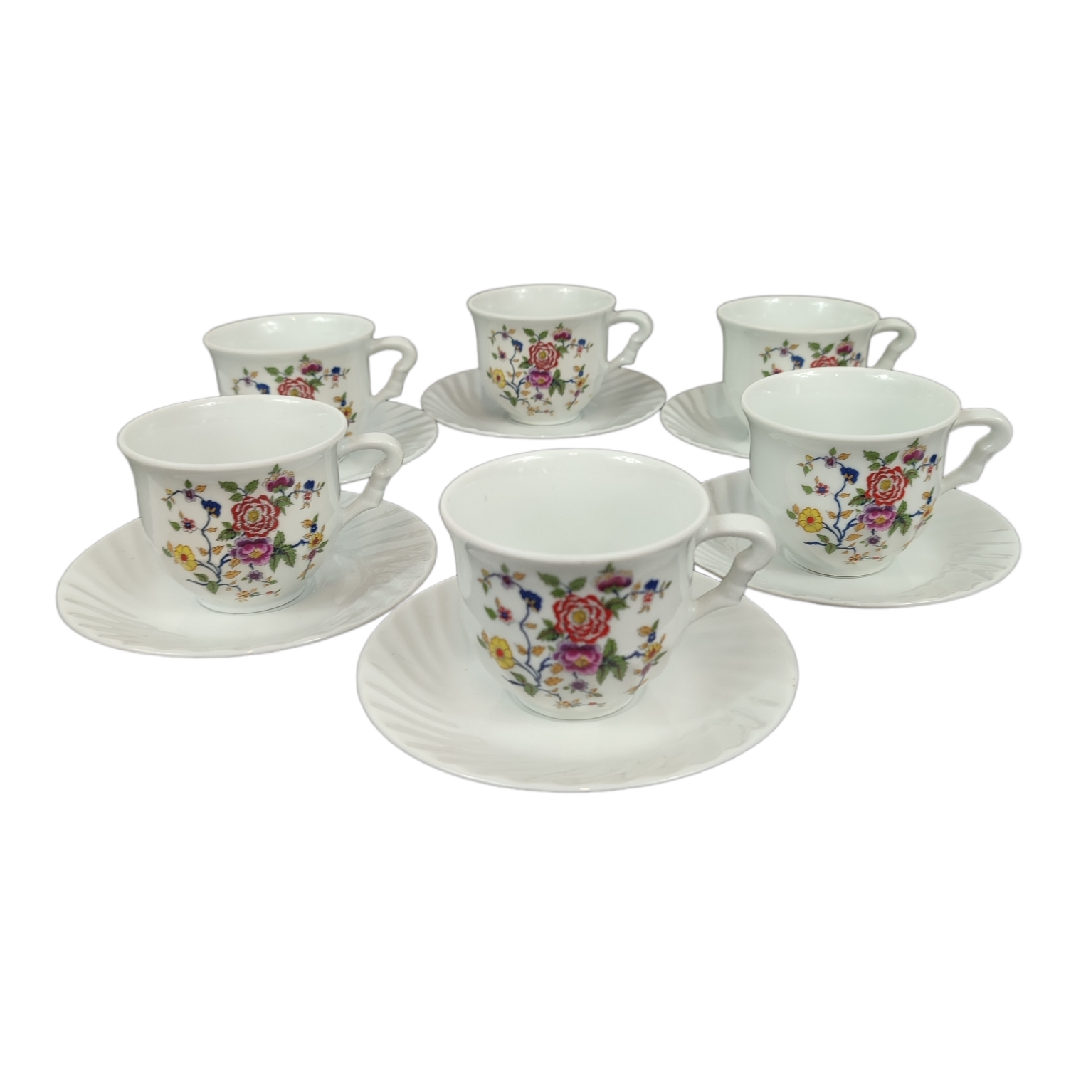 Wilmax Lot De 2 Tasses à Thé Et Soucoupes En Porcelaine Blanche – 200 Ml, Élégance Classique Pour Table Raffinée
