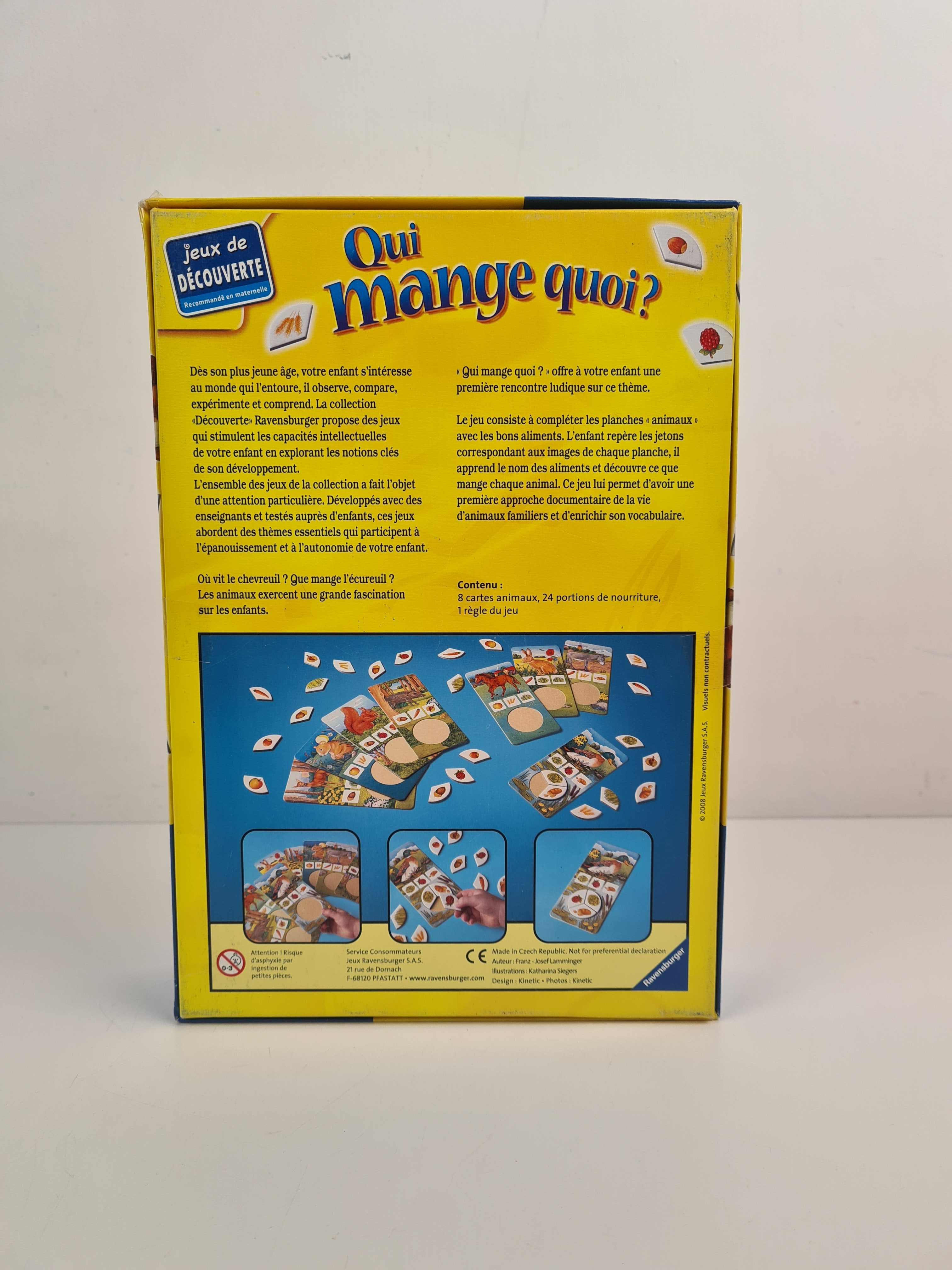 Jeu éducatif - Qui mange quoi ? Nourris tes animaux préférés - Ravensburger - 3 ans + - Photo 3